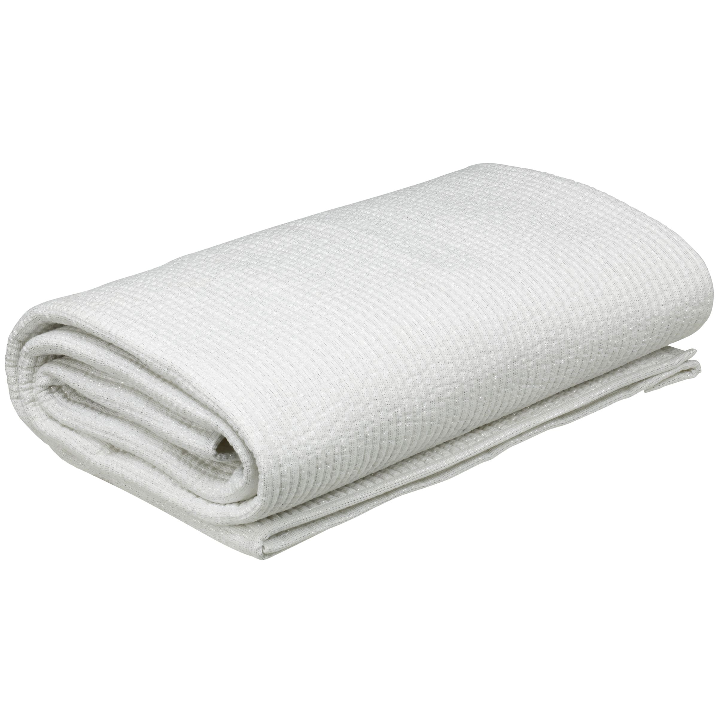 John Lewis Sparkle Throw, White