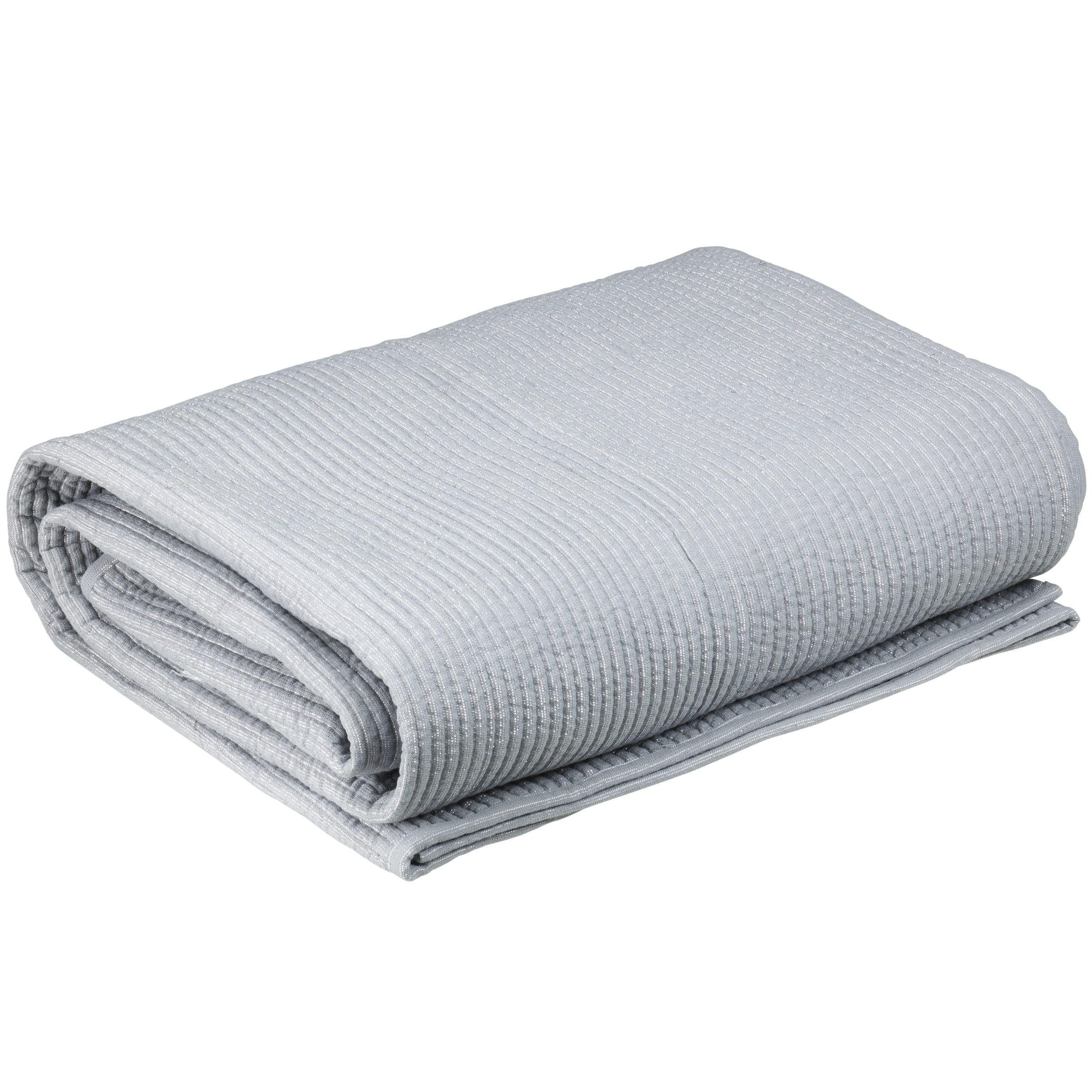 John Lewis Sparkle Throw, Grey