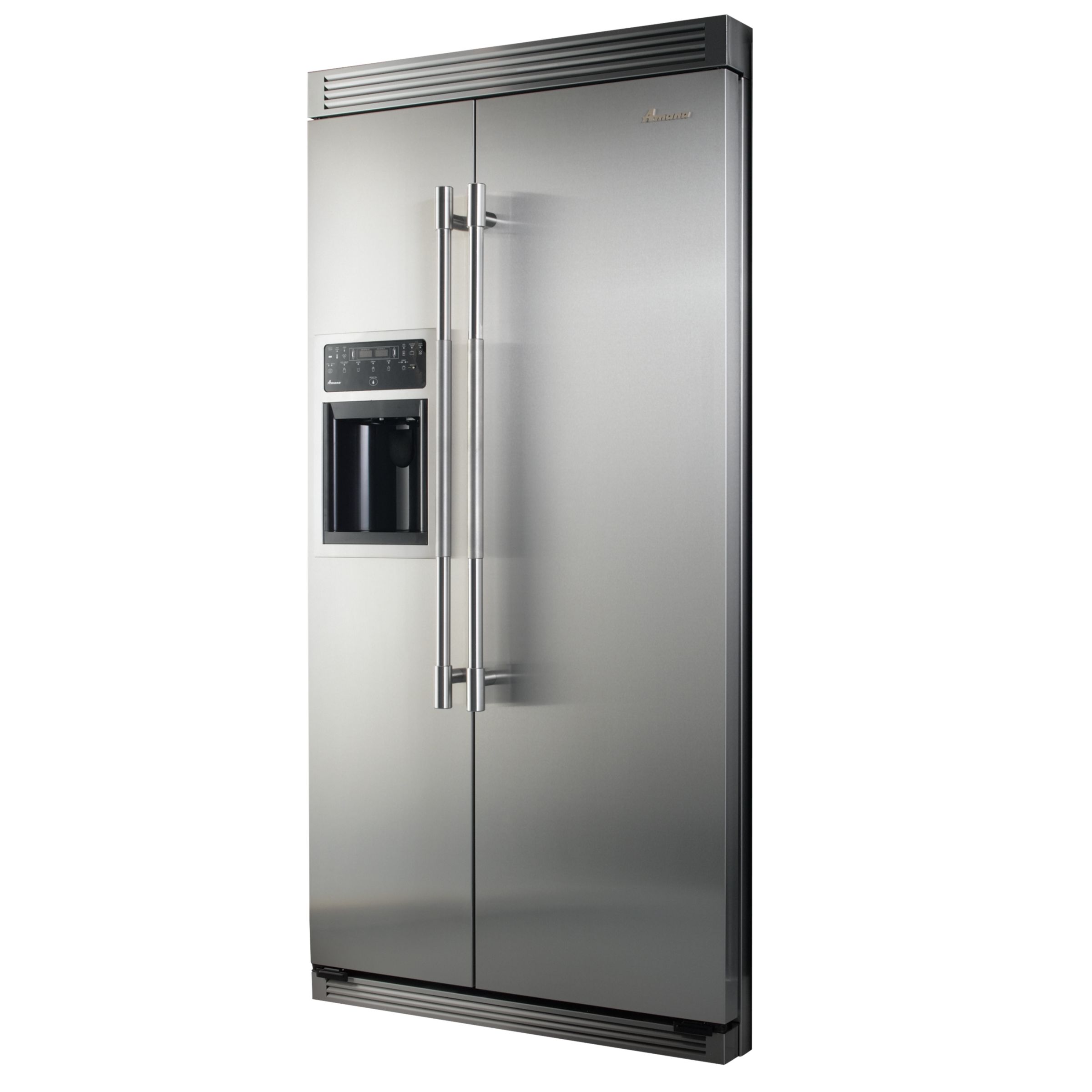 Amana Reflection 628FIR SidebySide Fridge Freezer GreyStainless Steel