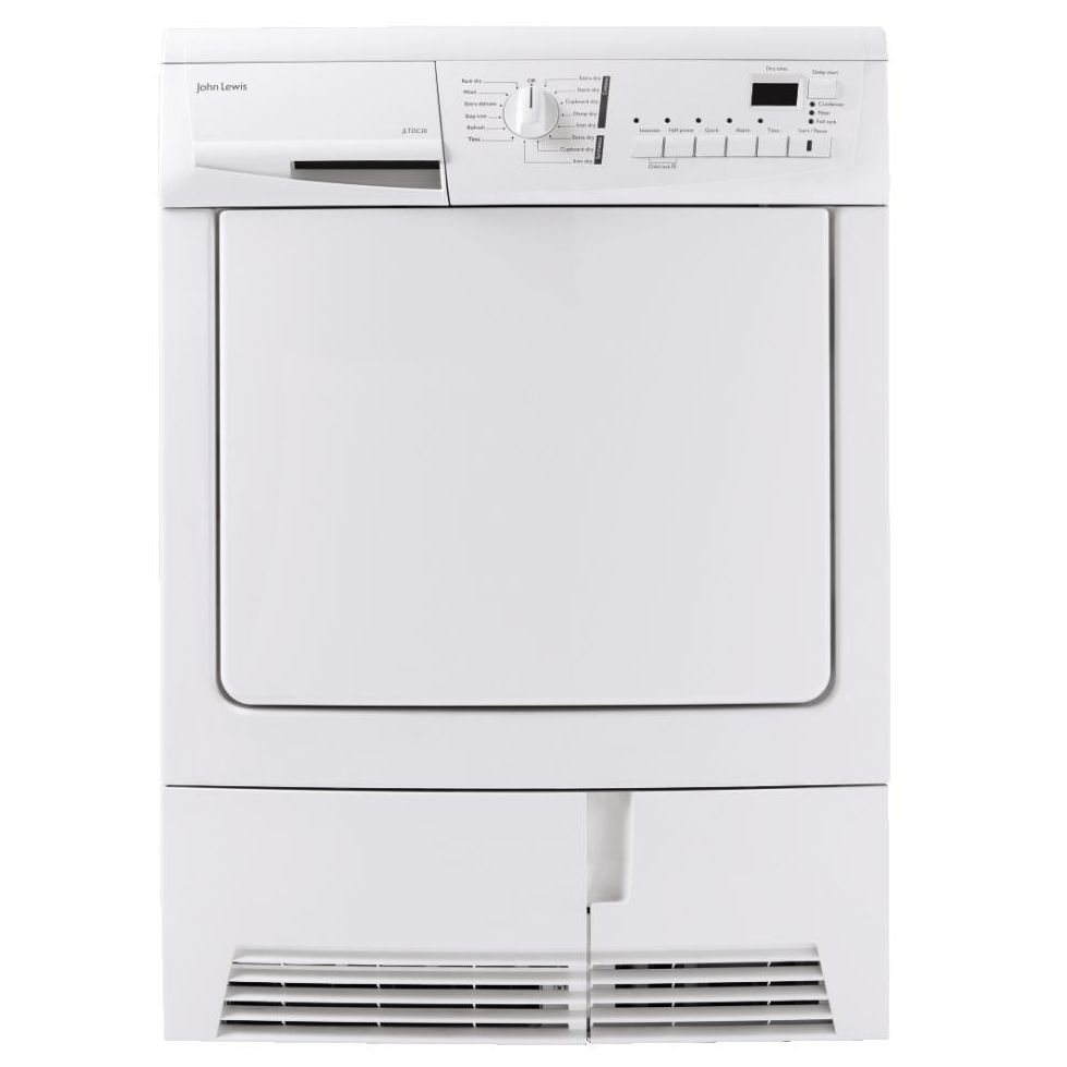 John Lewis JLTDC10 Condenser Sensor Tumble Dryer White Express Delivery