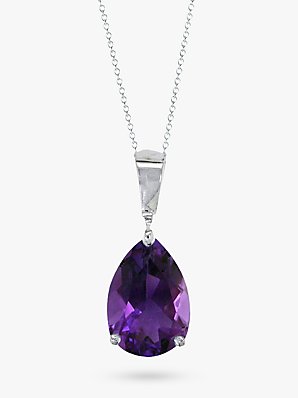 London Road 9ct Gold and Amethyst Pendant