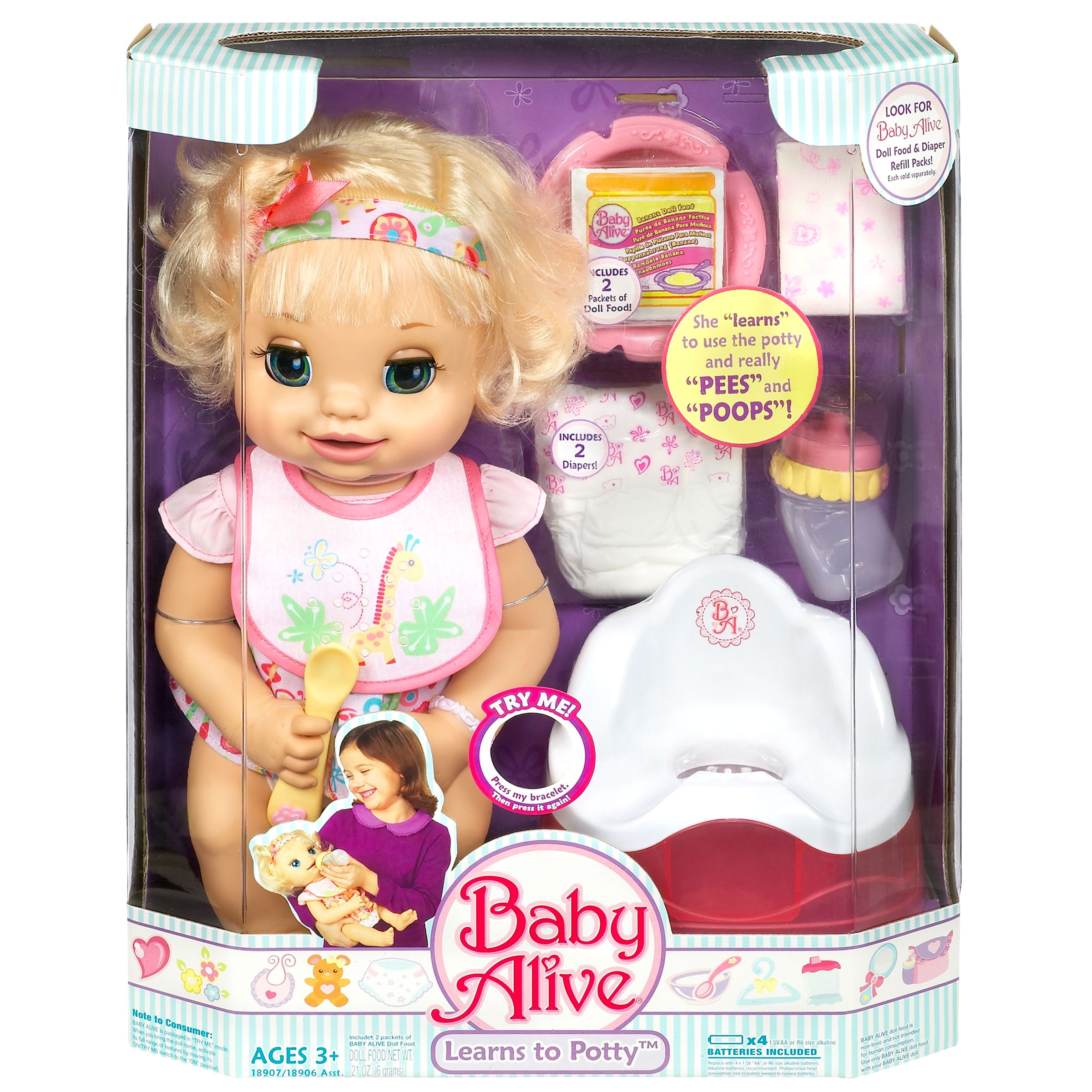 Baby Alive Learn to Potty Doll
