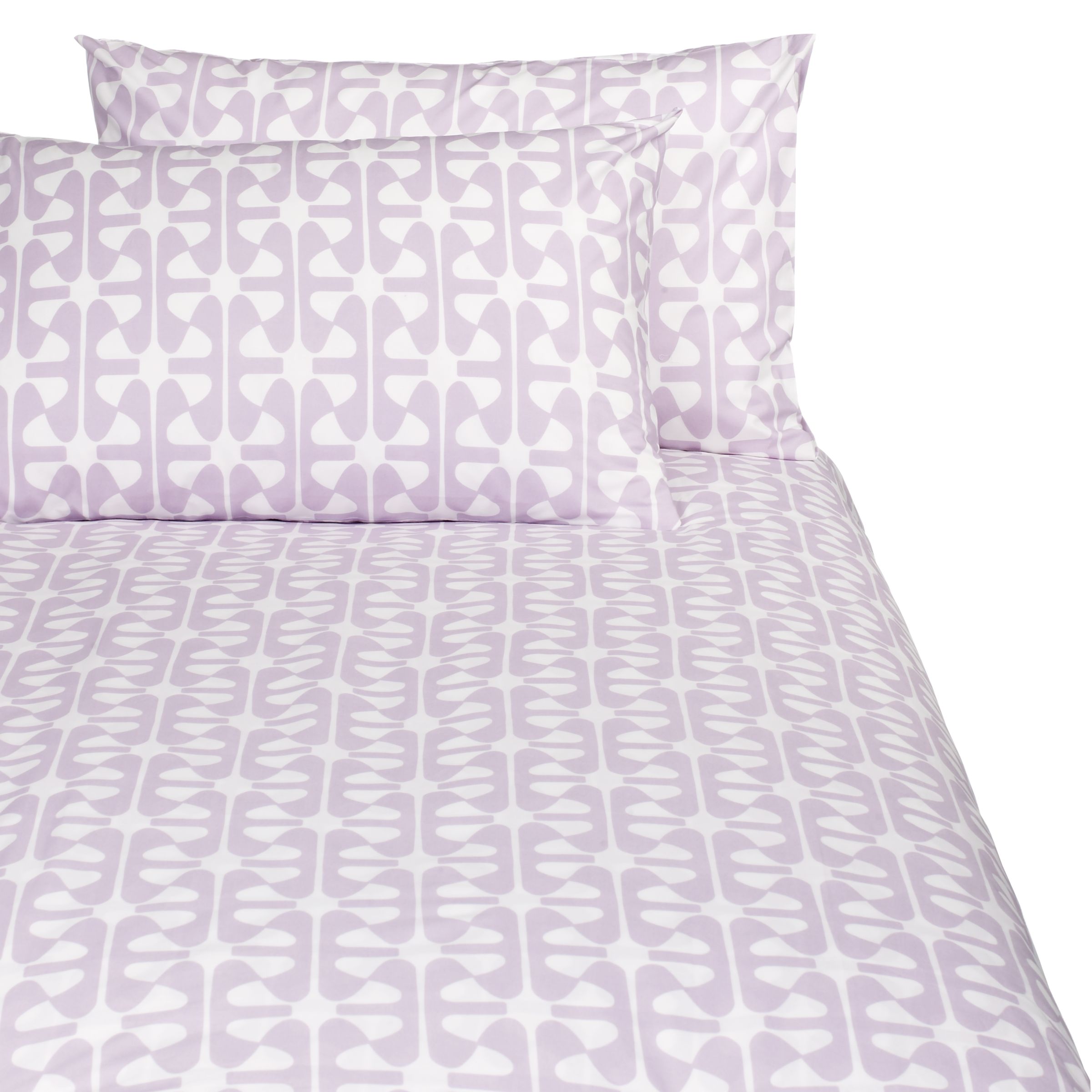 John Lewis Windmill Standard Pillowcase Lilac White