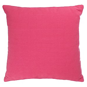 John Lewis Value Plain Cotton Cushion, Pink