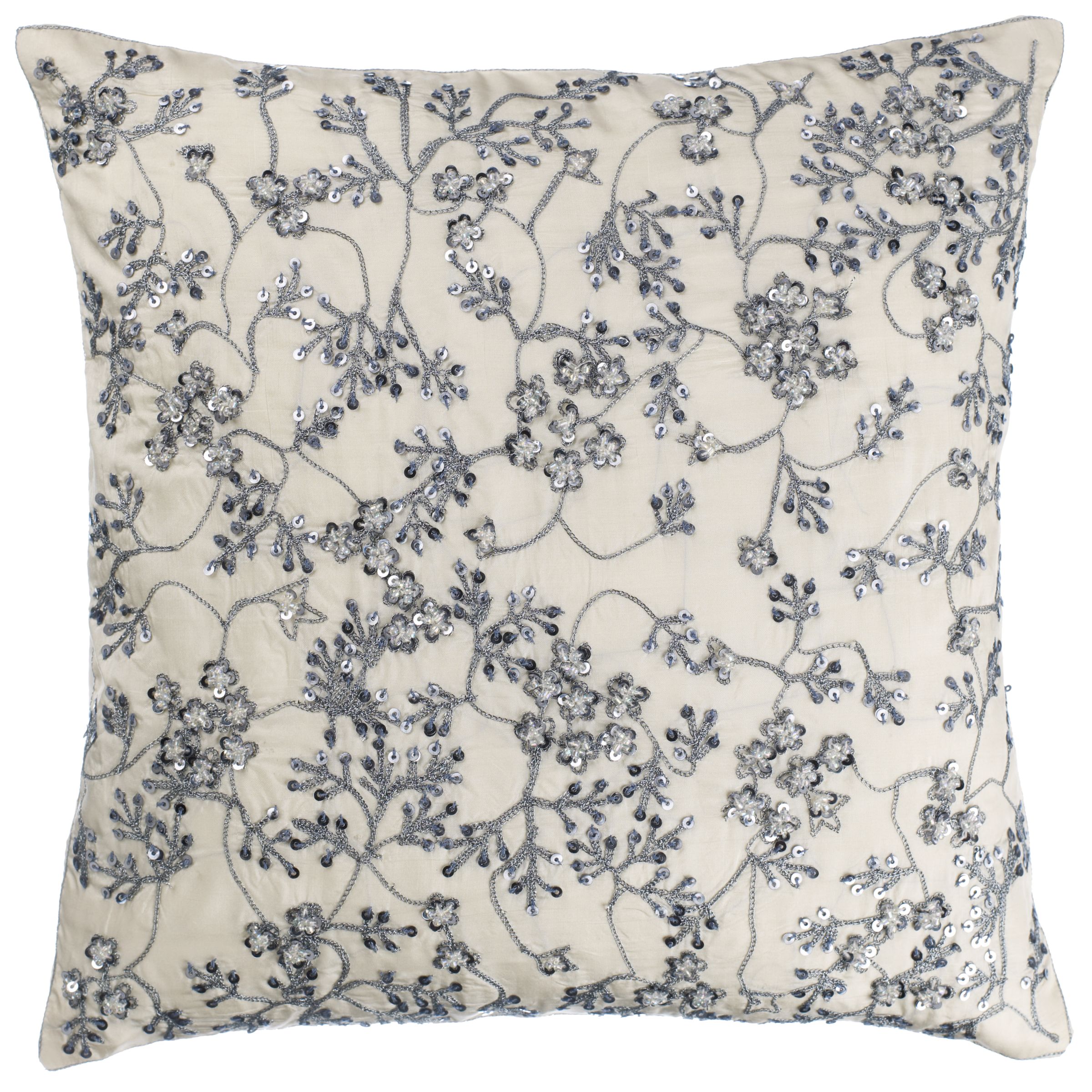 Empress Cushion Ivory Grey