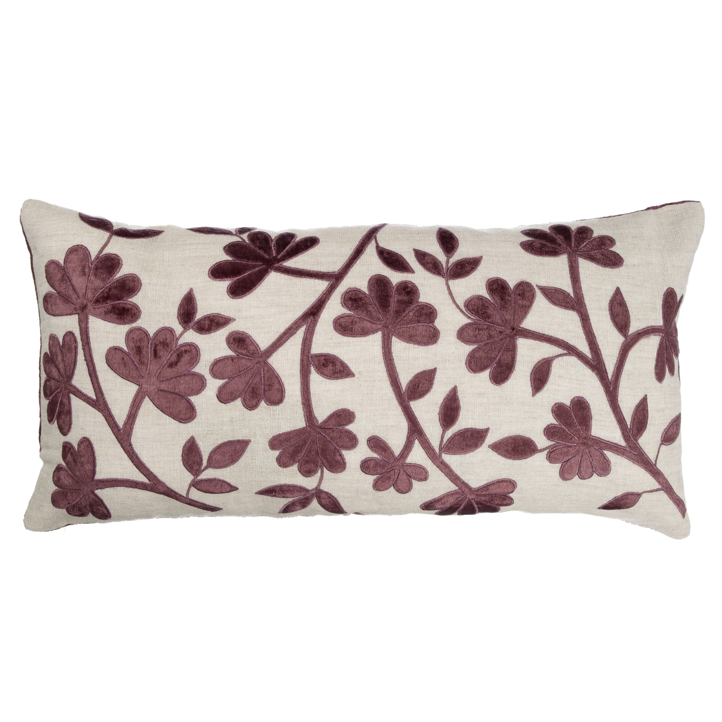 Velvet Stems Cushion Cream