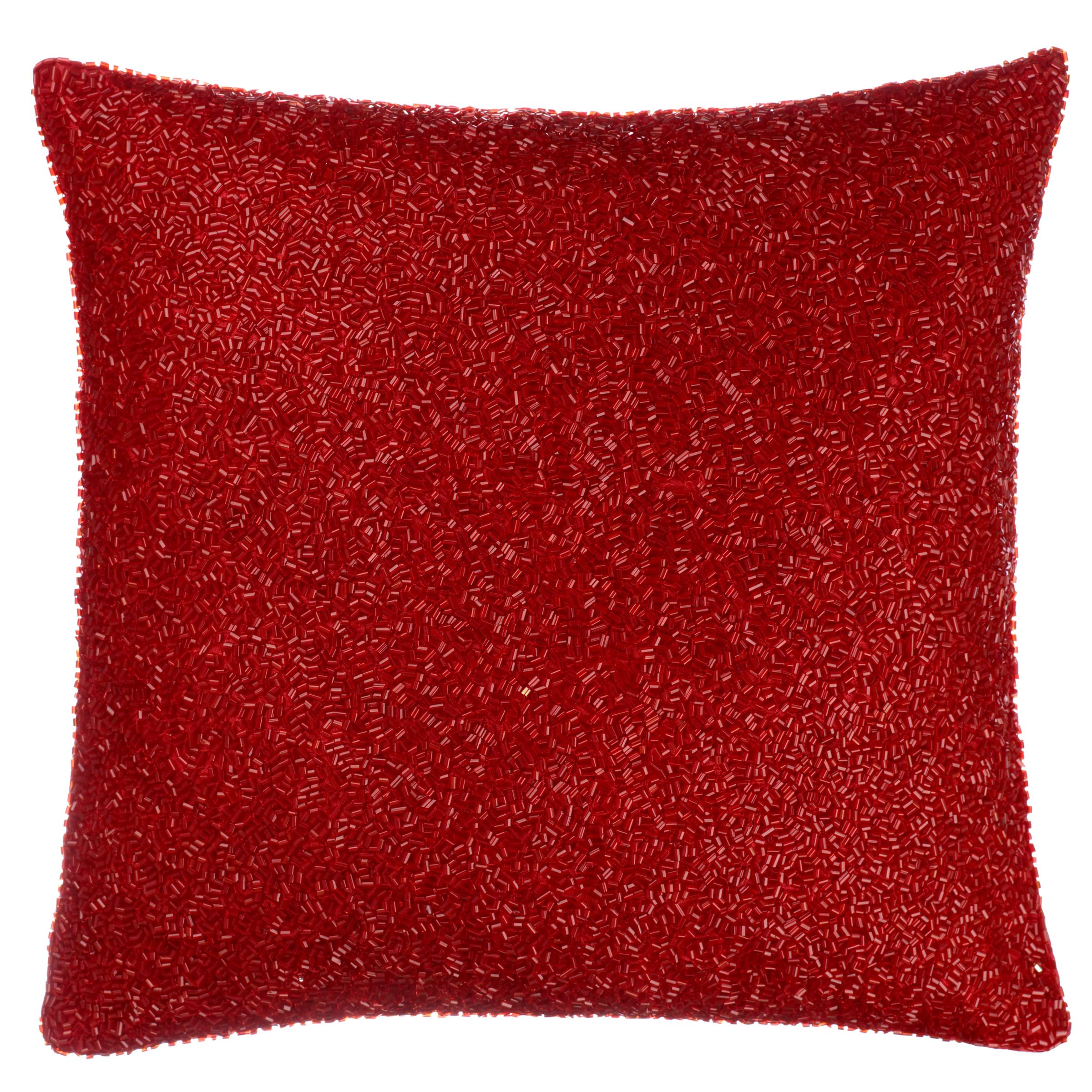 Glimmer Cushion Red
