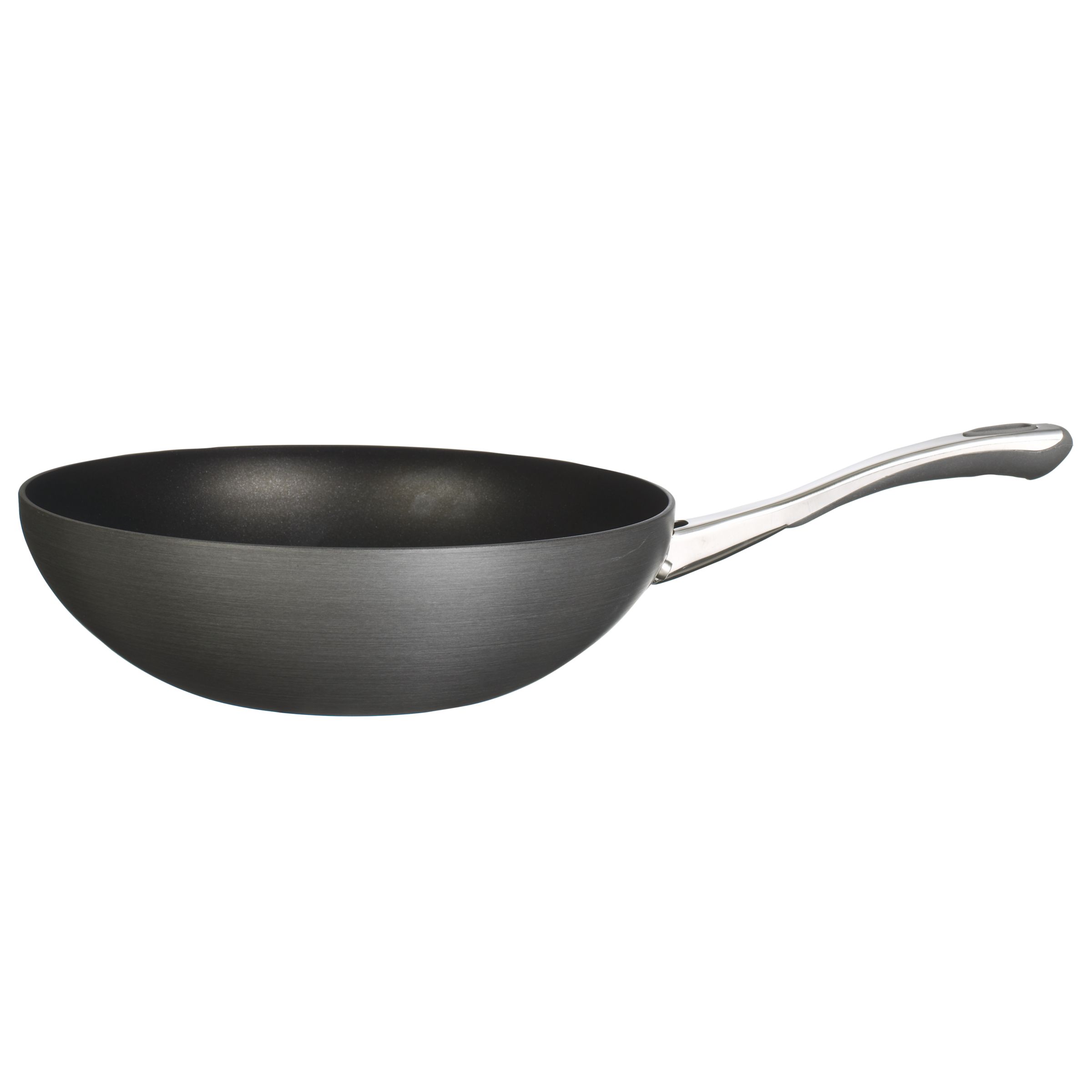 John Lewis Hard Anodised Stir-Fry Pan, 28cm