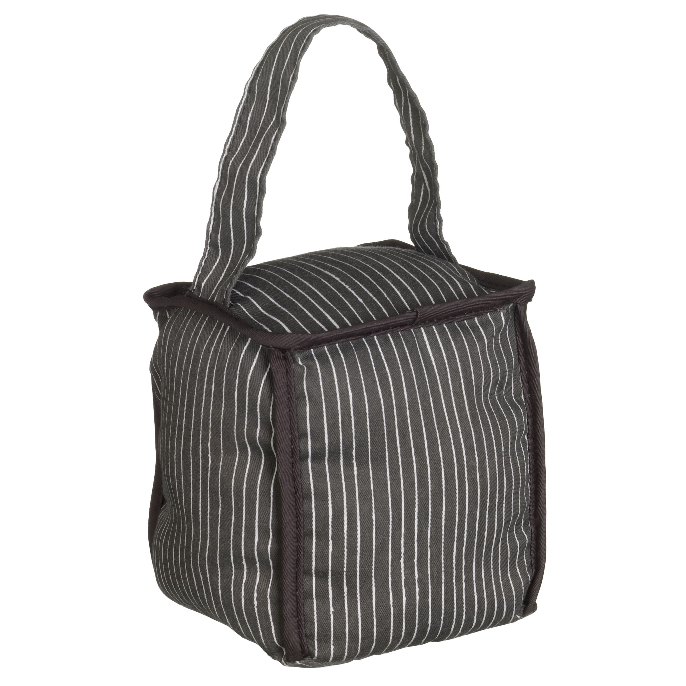 John Lewis Doorstop, Grey Pinstripe