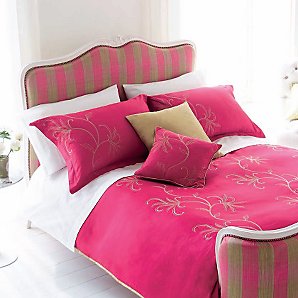 Sirena Embroidery Duvet Cover, Cherry