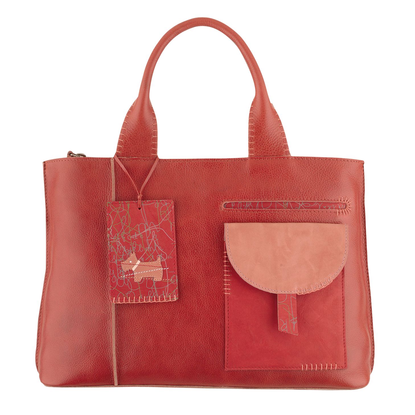 Radley Mae Medium Grab Handbag Red