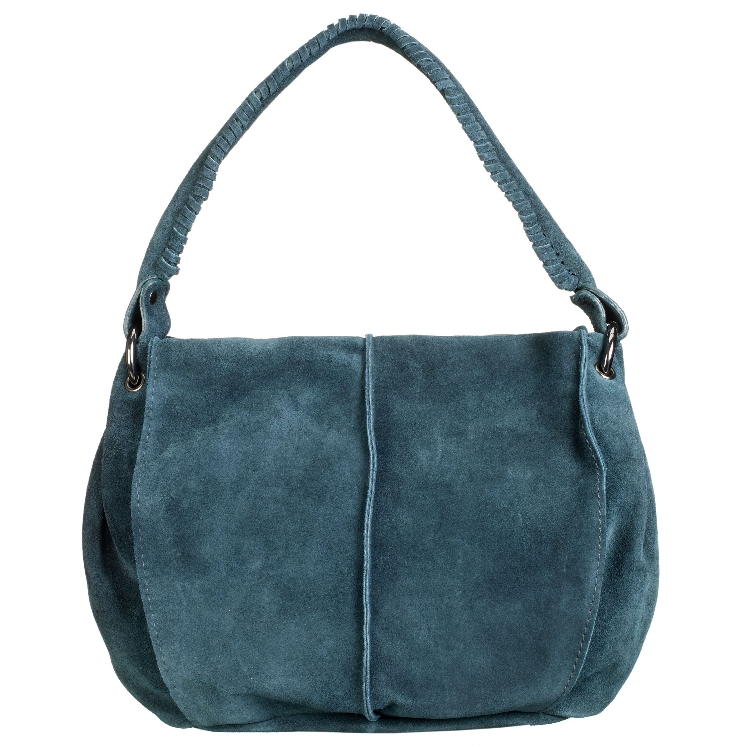 John Lewis Suede Scoop Handbag Teal