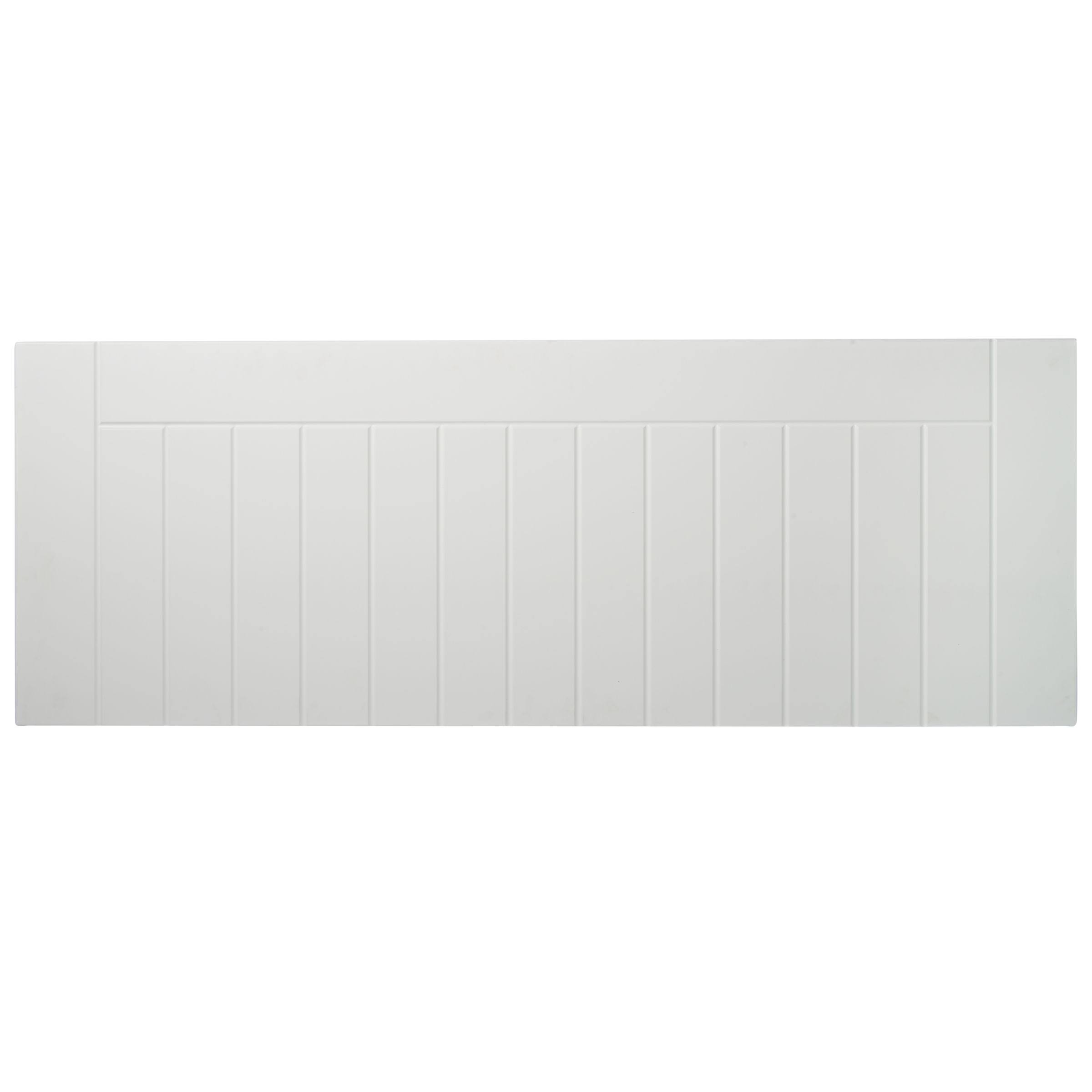 John Lewis Kent Headboard, White, Kingsize