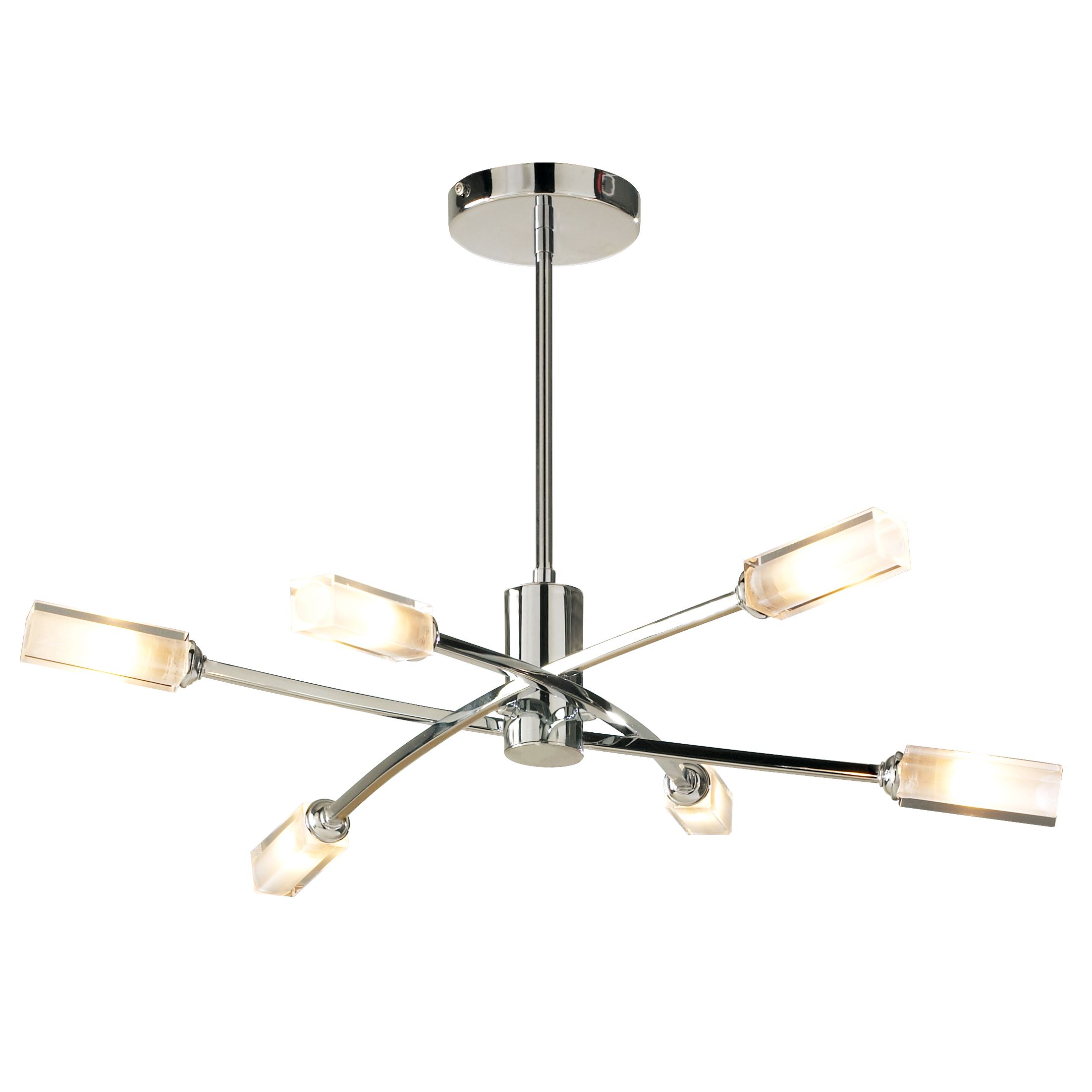 John Lewis Curtis Ceiling Light, 6 Arm