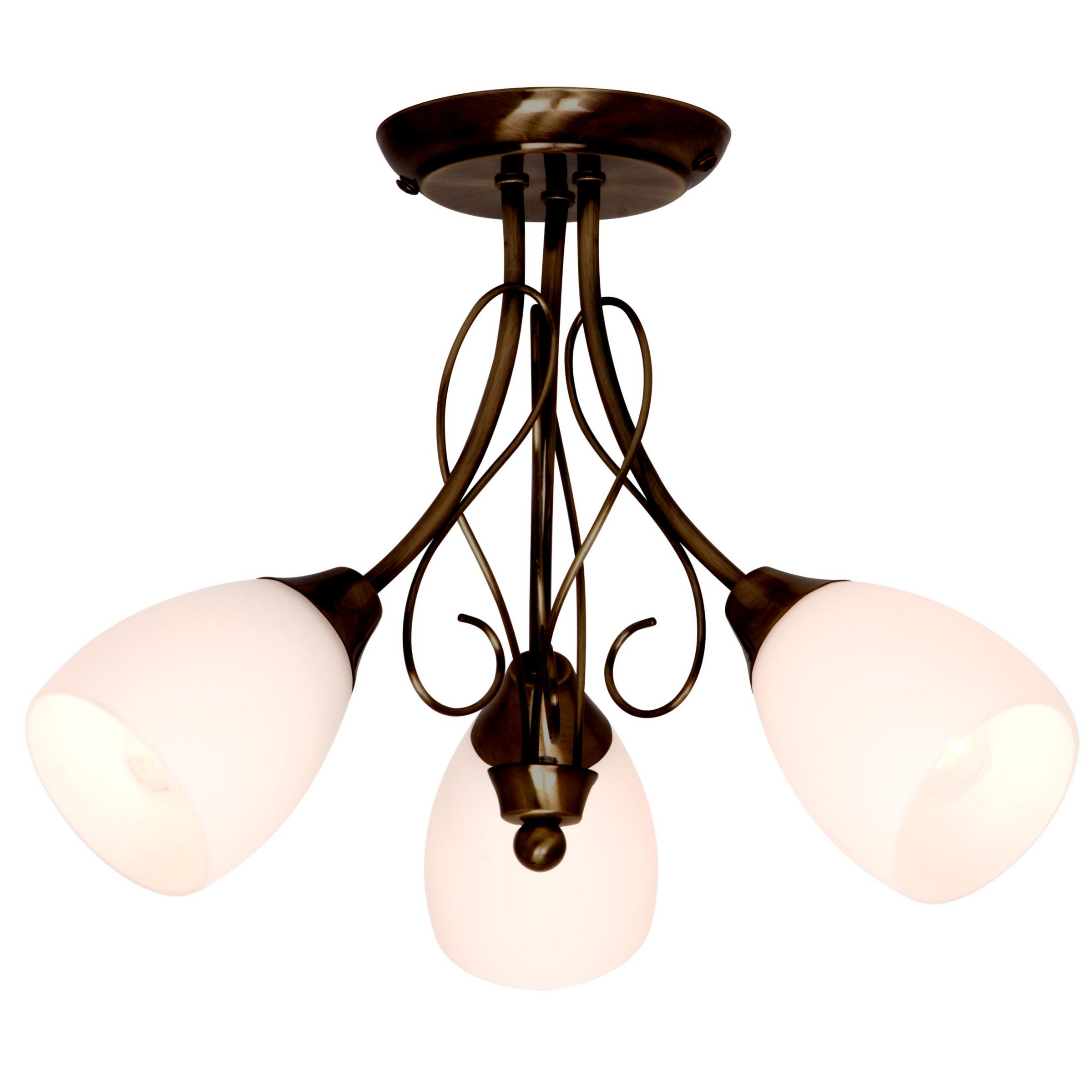 Luciano Ceiling Light, 3 Arm