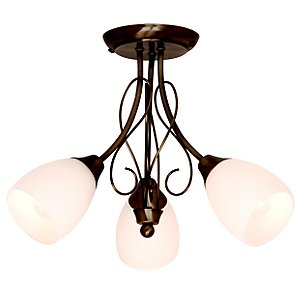 John Lewis Luciano Ceiling Light, 3 Arm