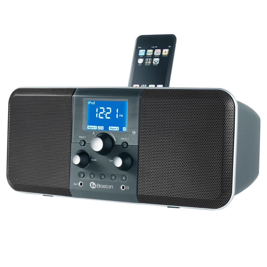 Boston Acoustics Duoi AMFM Stereo Radio with iPod Dock