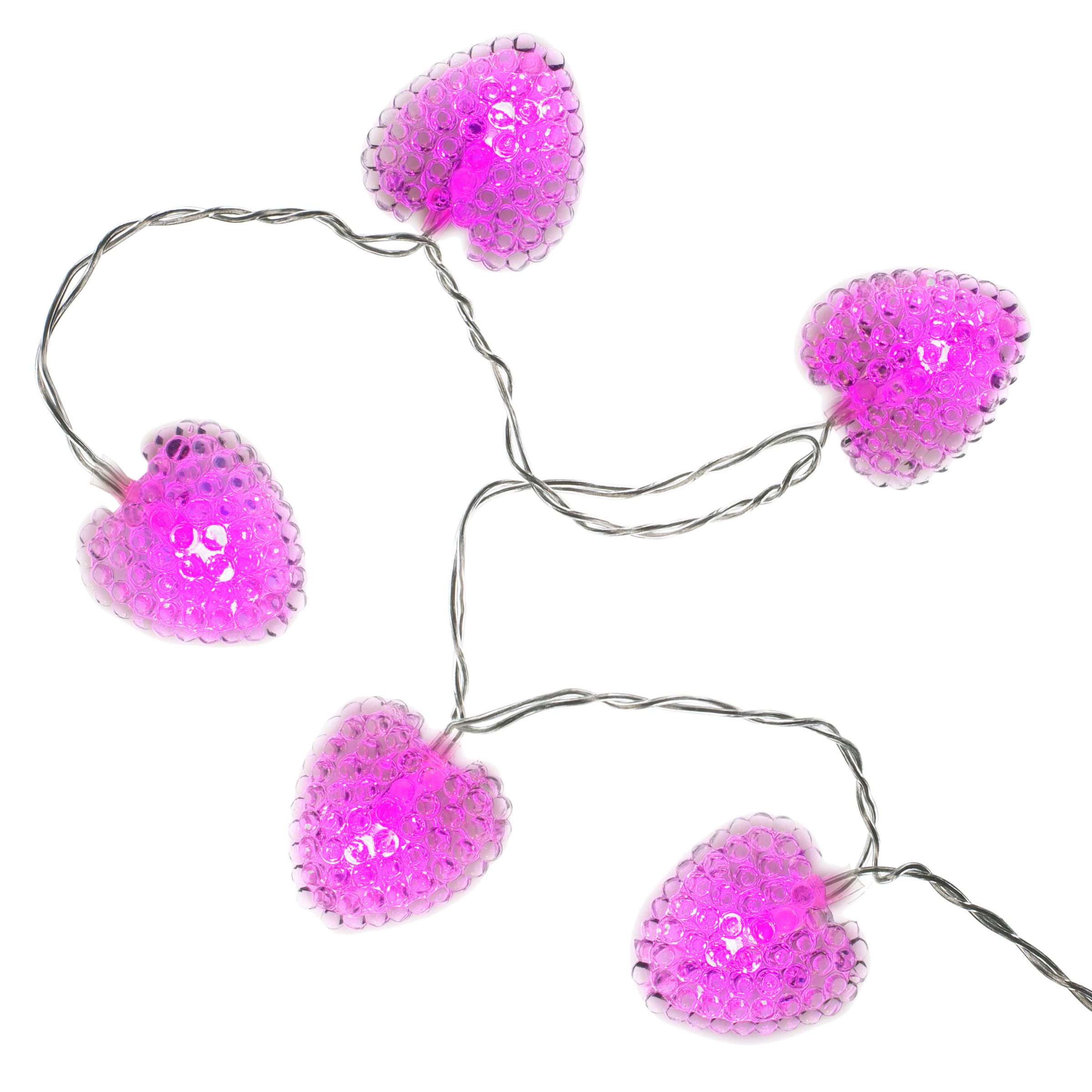 Pink Heart Line Lights
