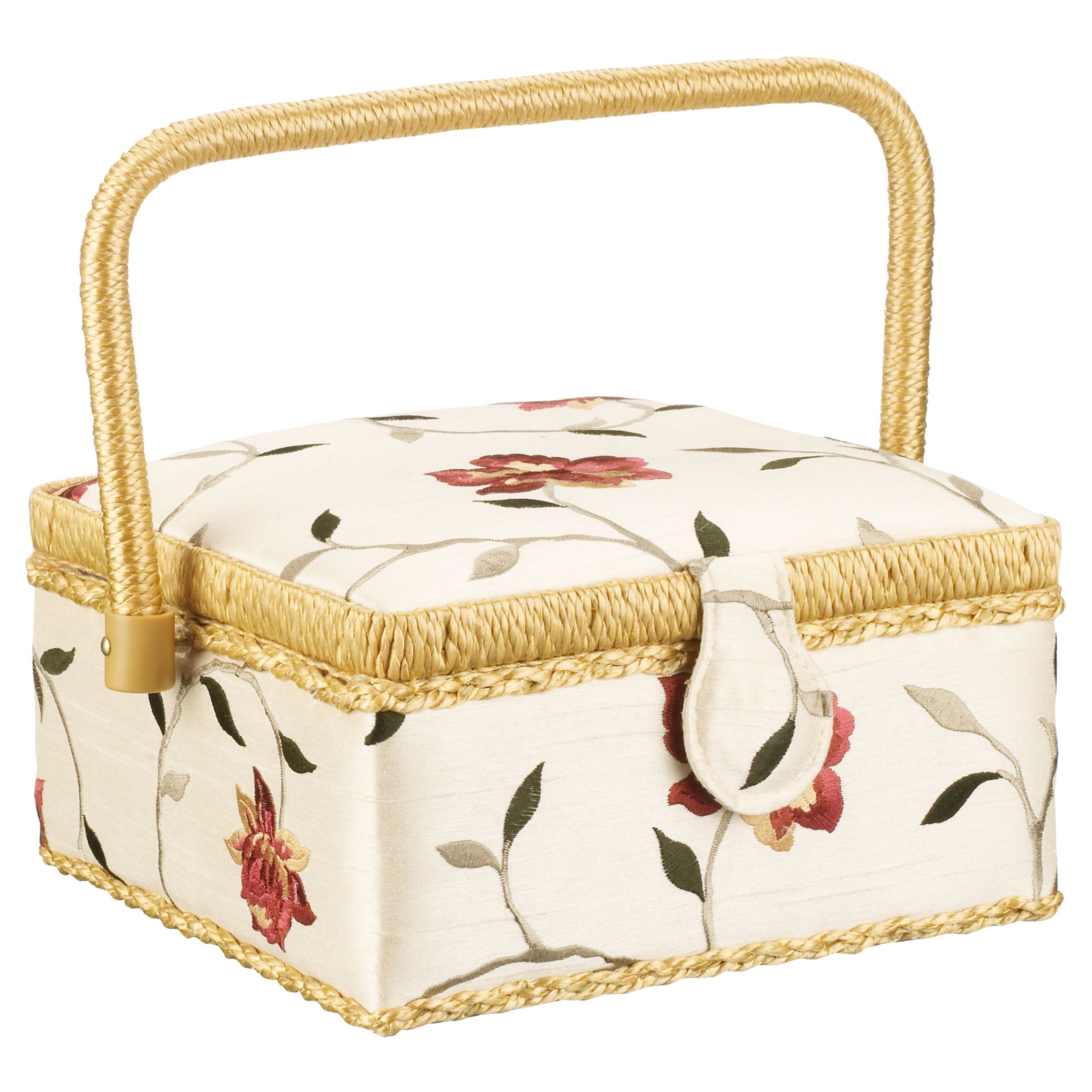 John Lewis Odette Square Sewing Basket Floral