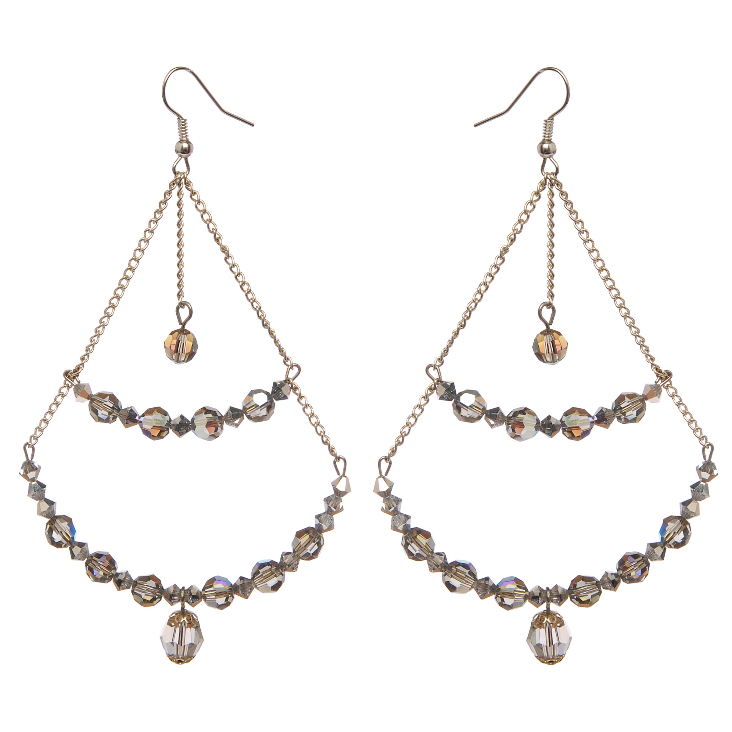 Claire Aristides Black Crystal Earrings Kit