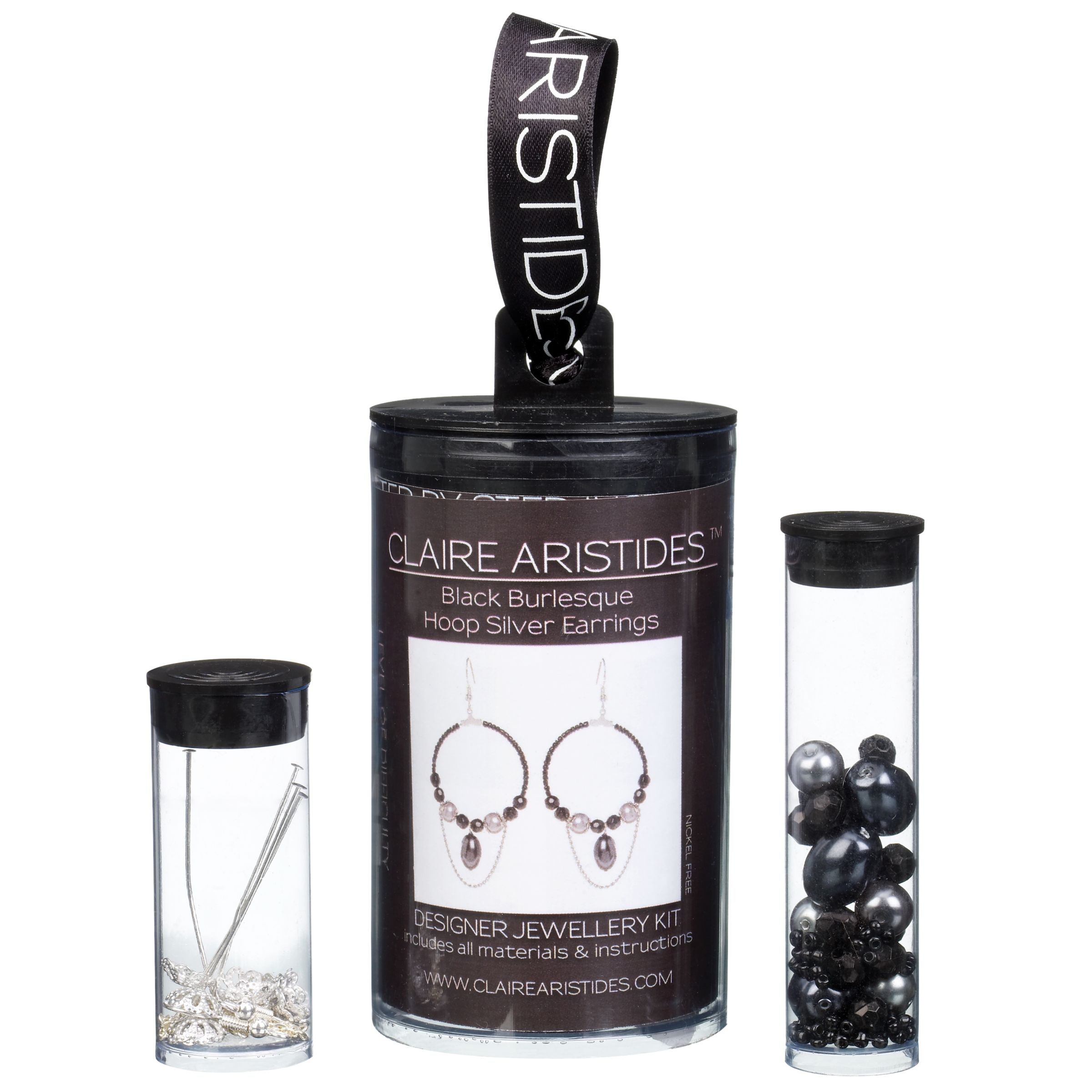 Claire Aristides Black Burlesque Earrings Kit