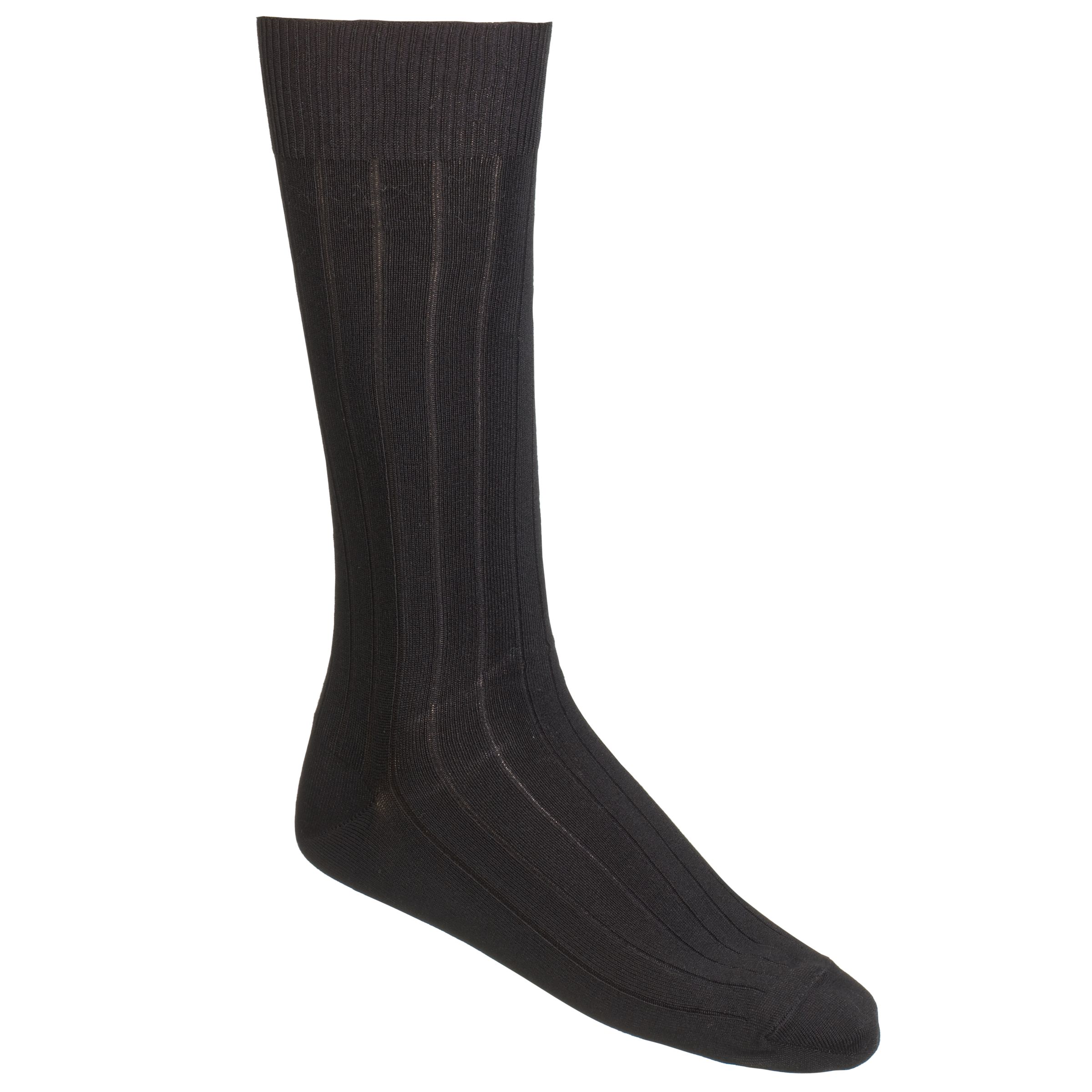 Calvin Klein Rib Socks One Size 3 Pairs Black