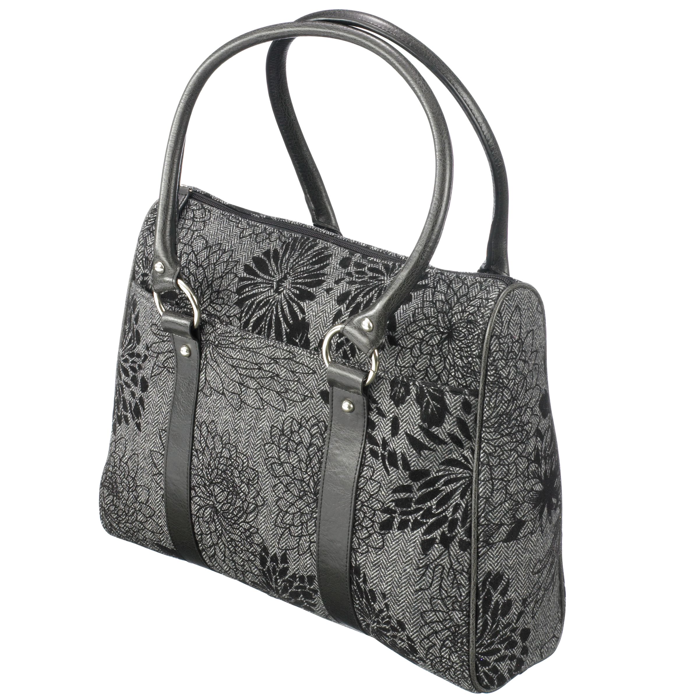John Lewis Clara 2 Overnight Bag BlackGrey