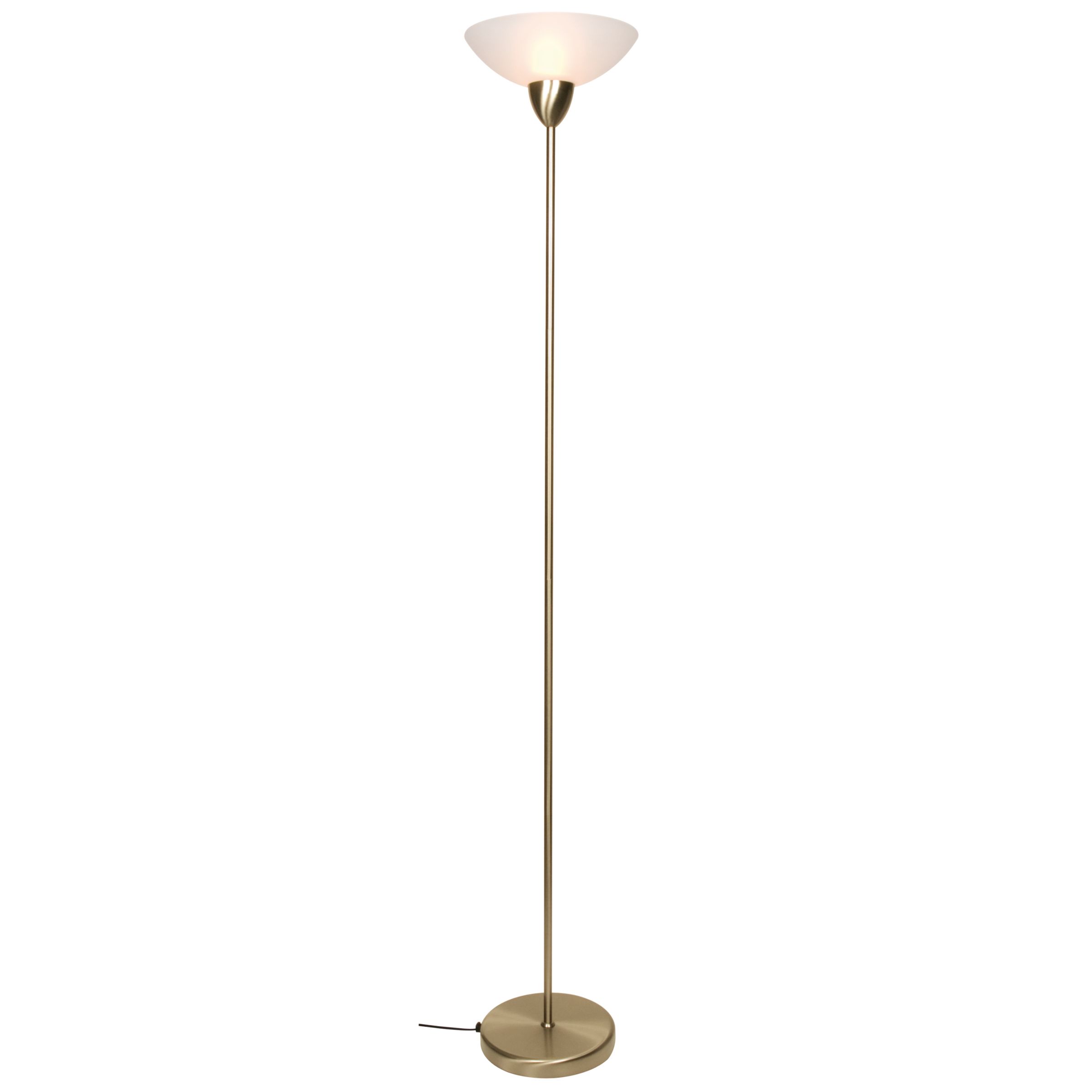 John Lewis Darlington Floor Lamp, Antique Brass