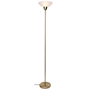 John Lewis Darlington Floor Lamp, Antique Brass