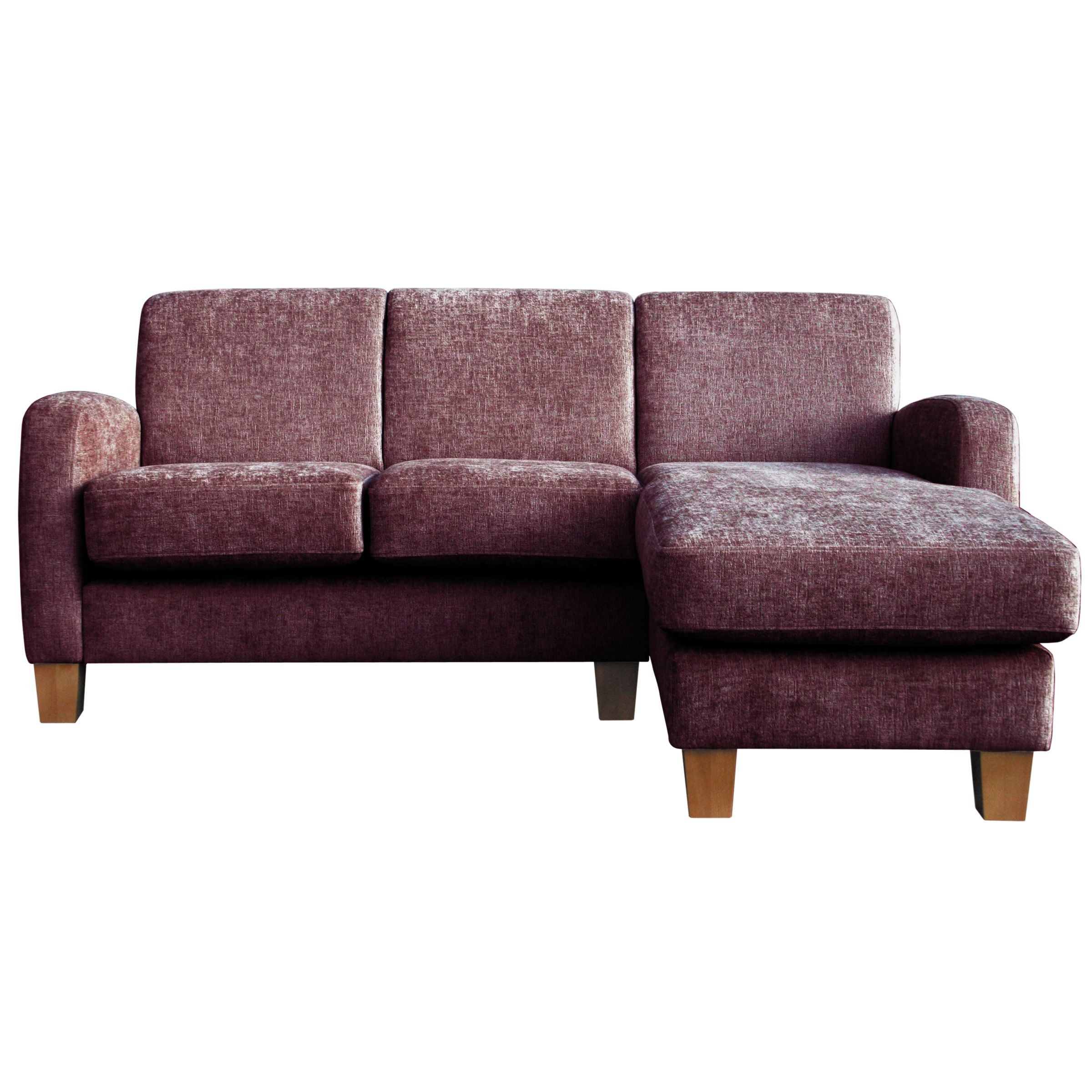 John Lewis Salcombe Chaise Unit Right Facing Plum