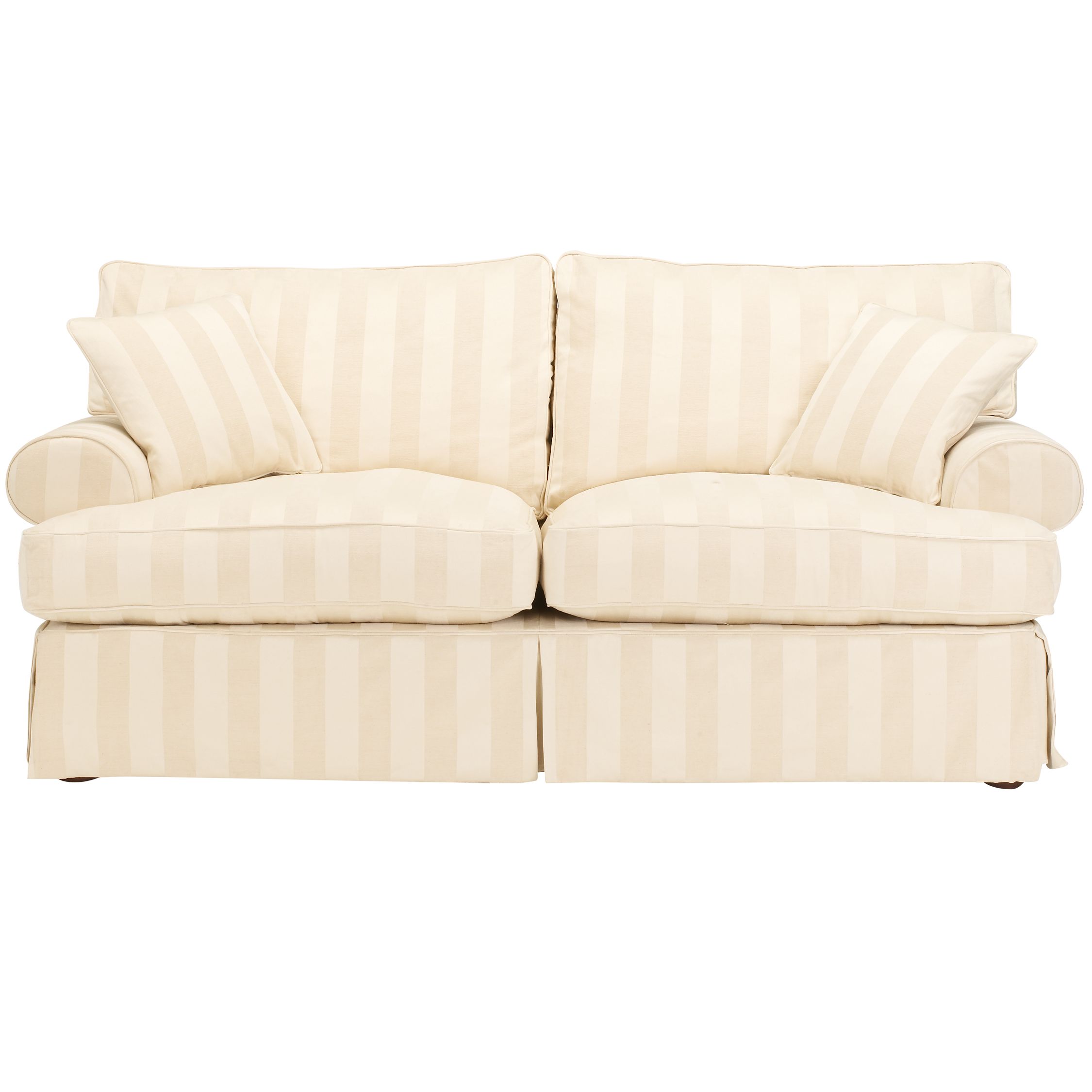 John Lewis Sorrento Large Sofa, Amalfi Stripe, Biscuit at JohnLewis