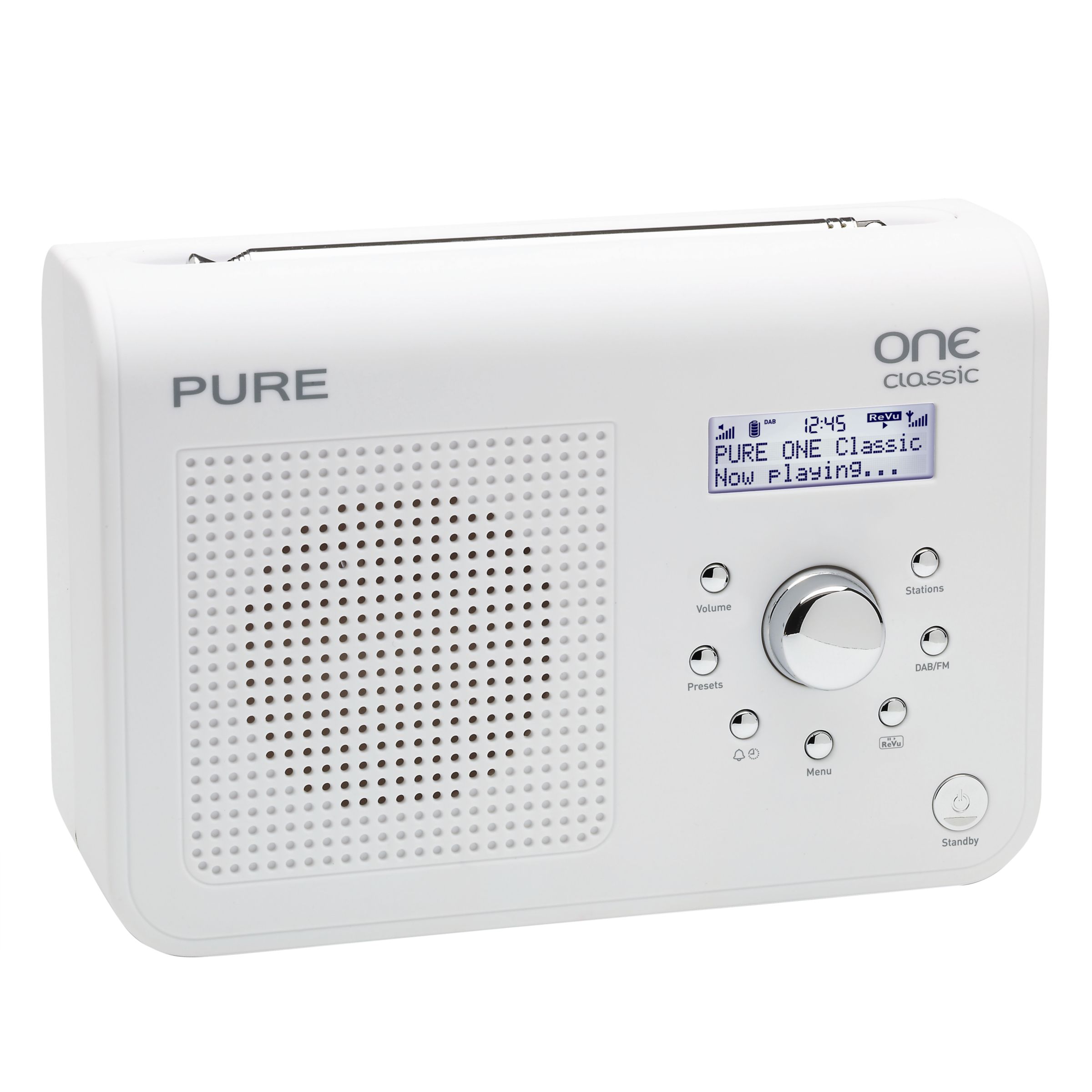 PURE One Classic Portable DAB Digital Radio, White