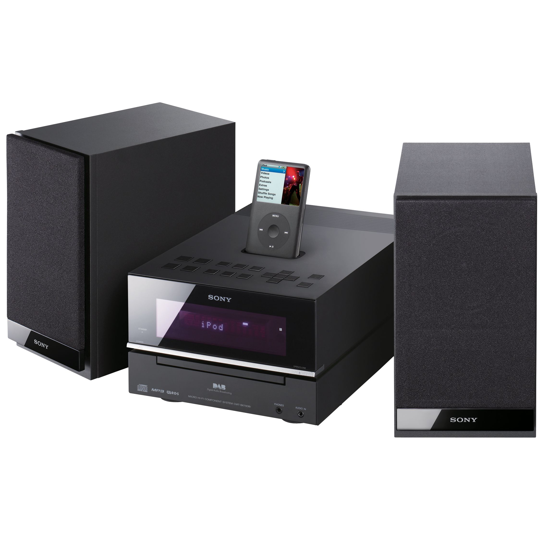 Sony CMT-BX70DBI DAB iPod Micro System