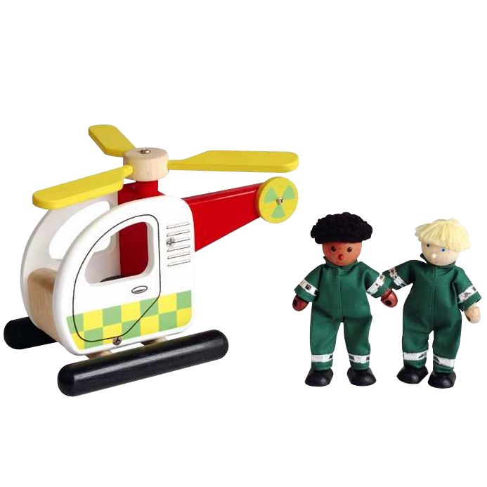 Pin Toys Air Ambulance and Paramedics, Wood