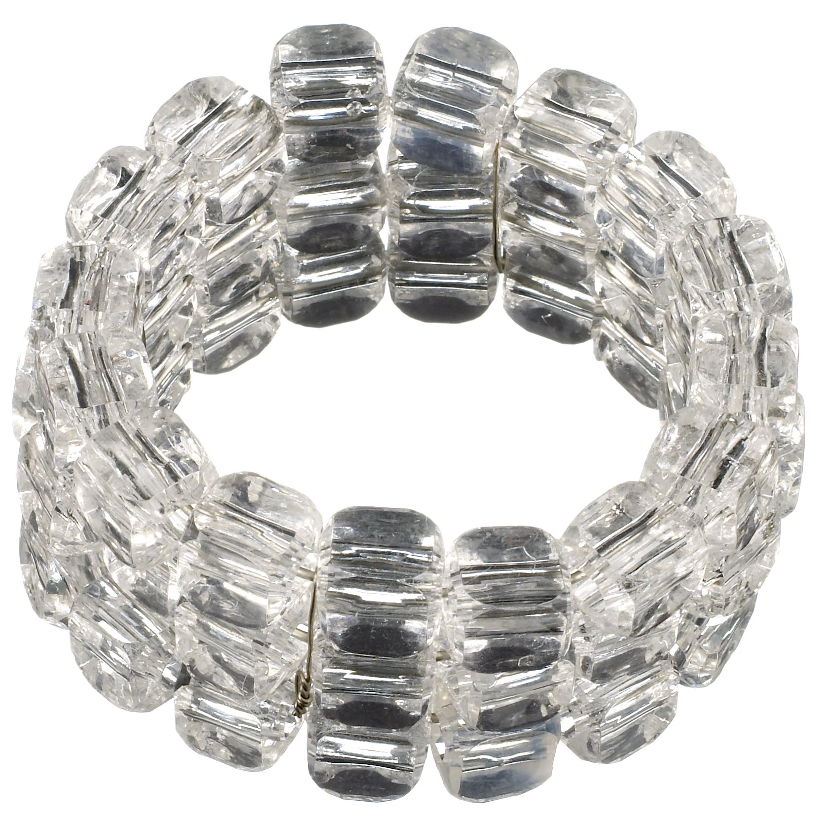 John Lewis Spangle Napkin Ring, Crystal