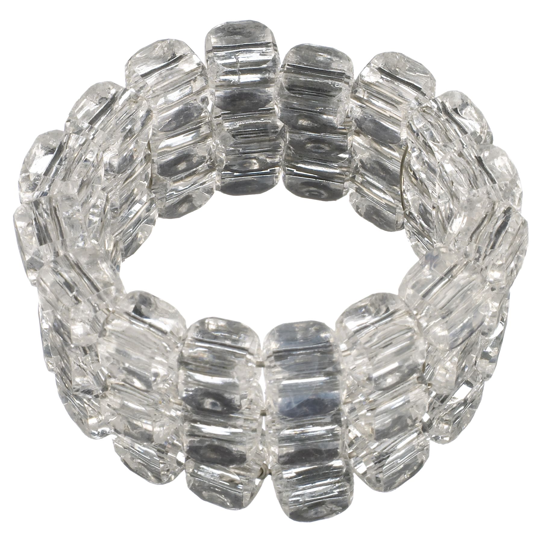 John Lewis Spangle Napkin Ring, Grey