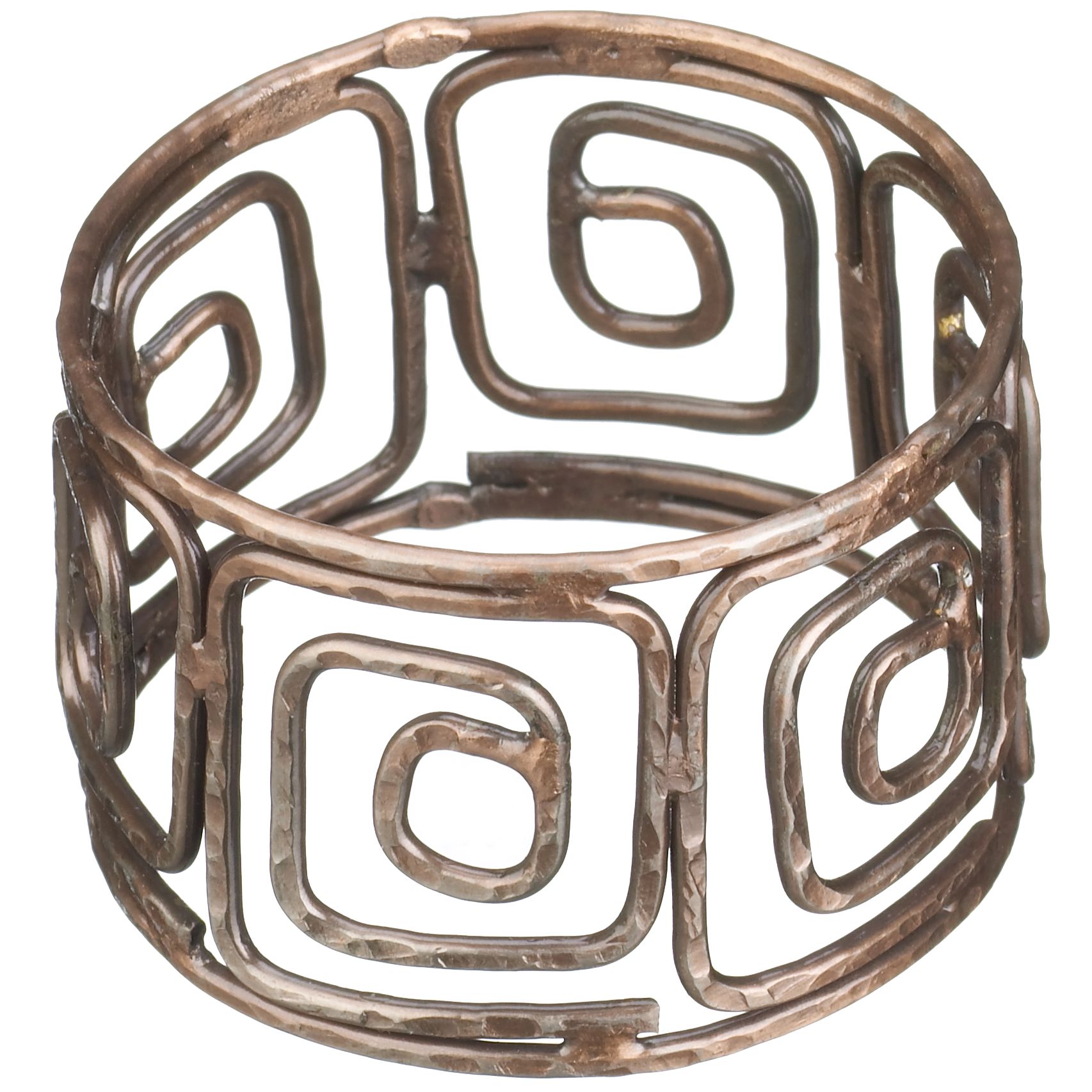 Antiqued Copper Napkin ring