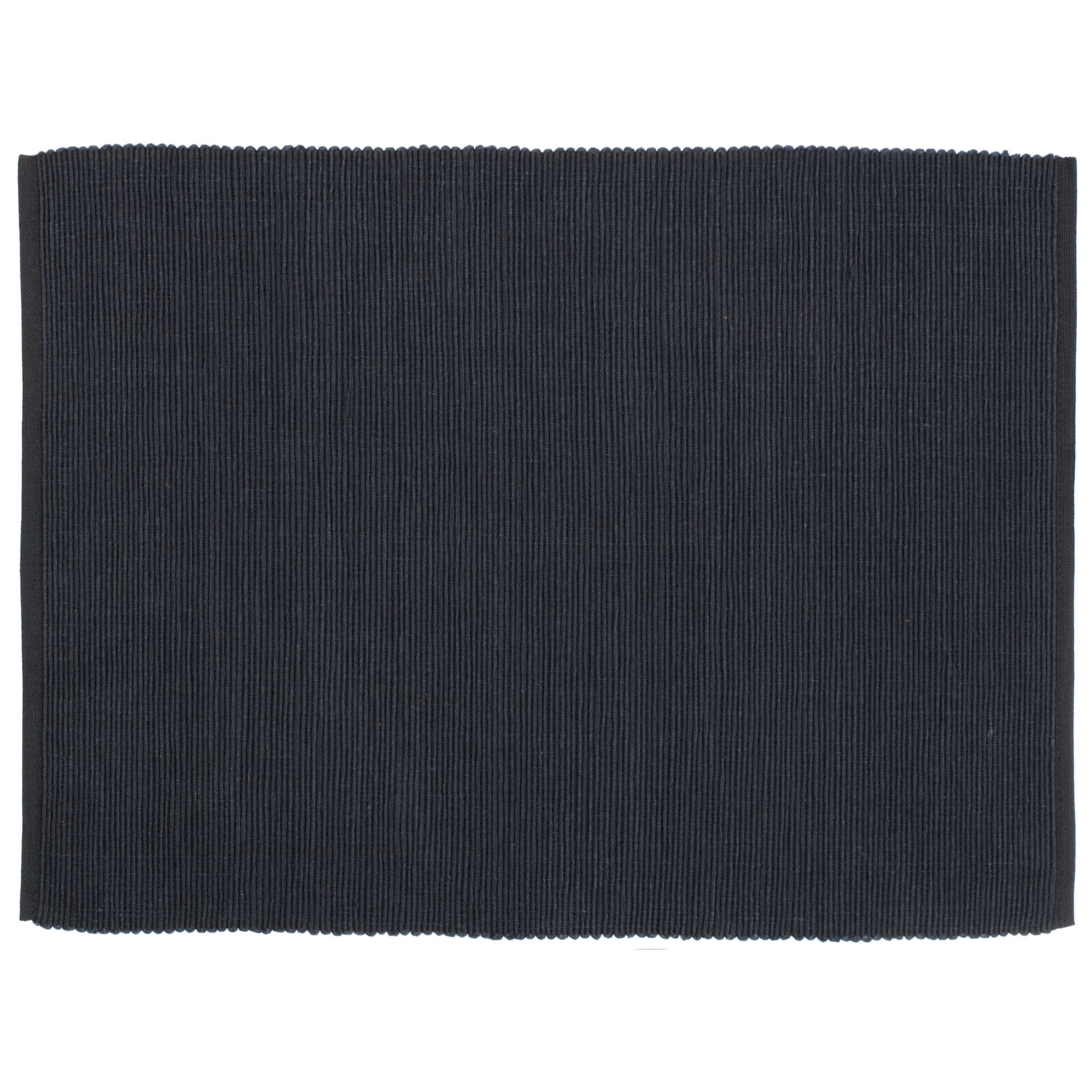 John Lewis Casa Plain Ribbed Placemat Flannel