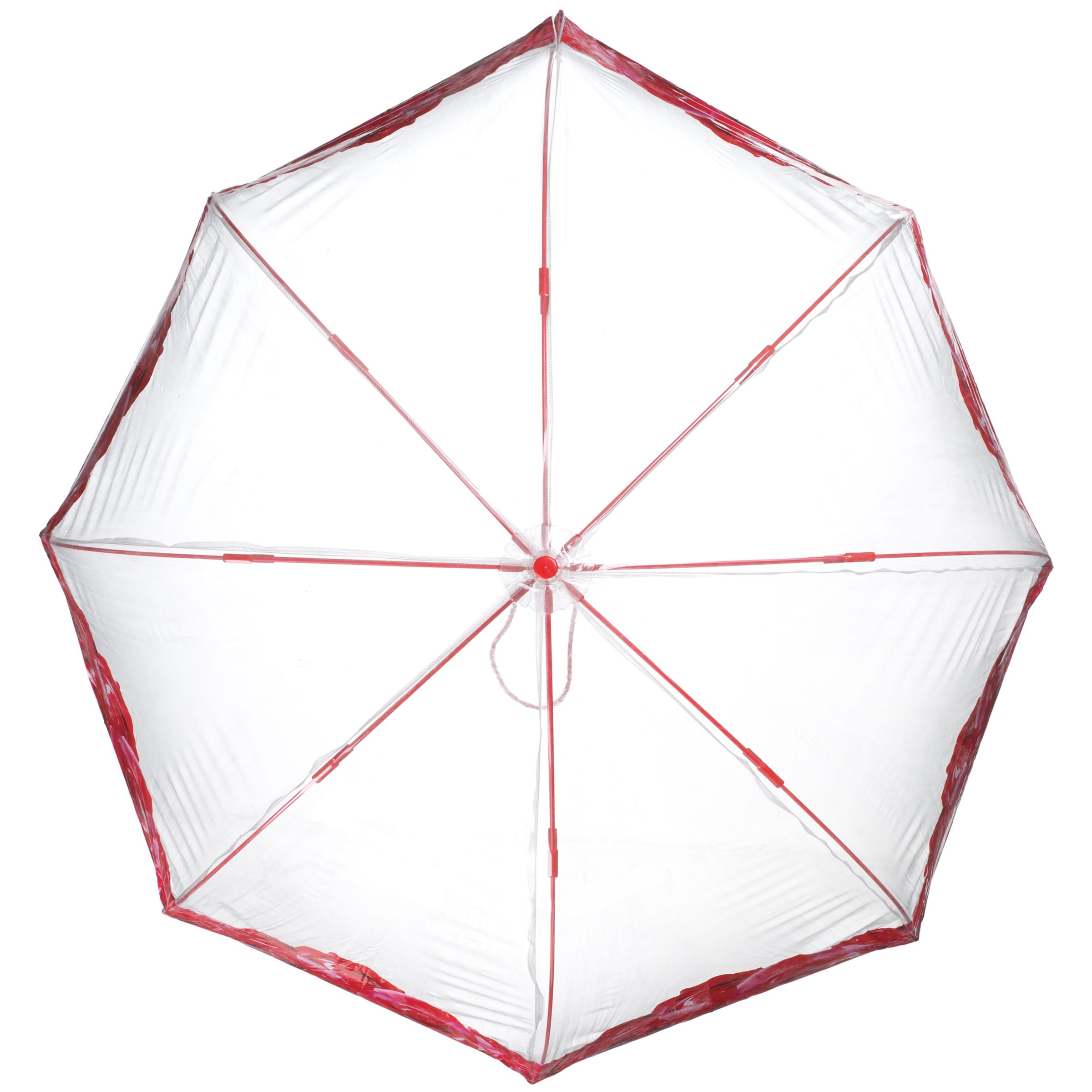 Fulton Rose Print Manual Umbrella, Red/Pink