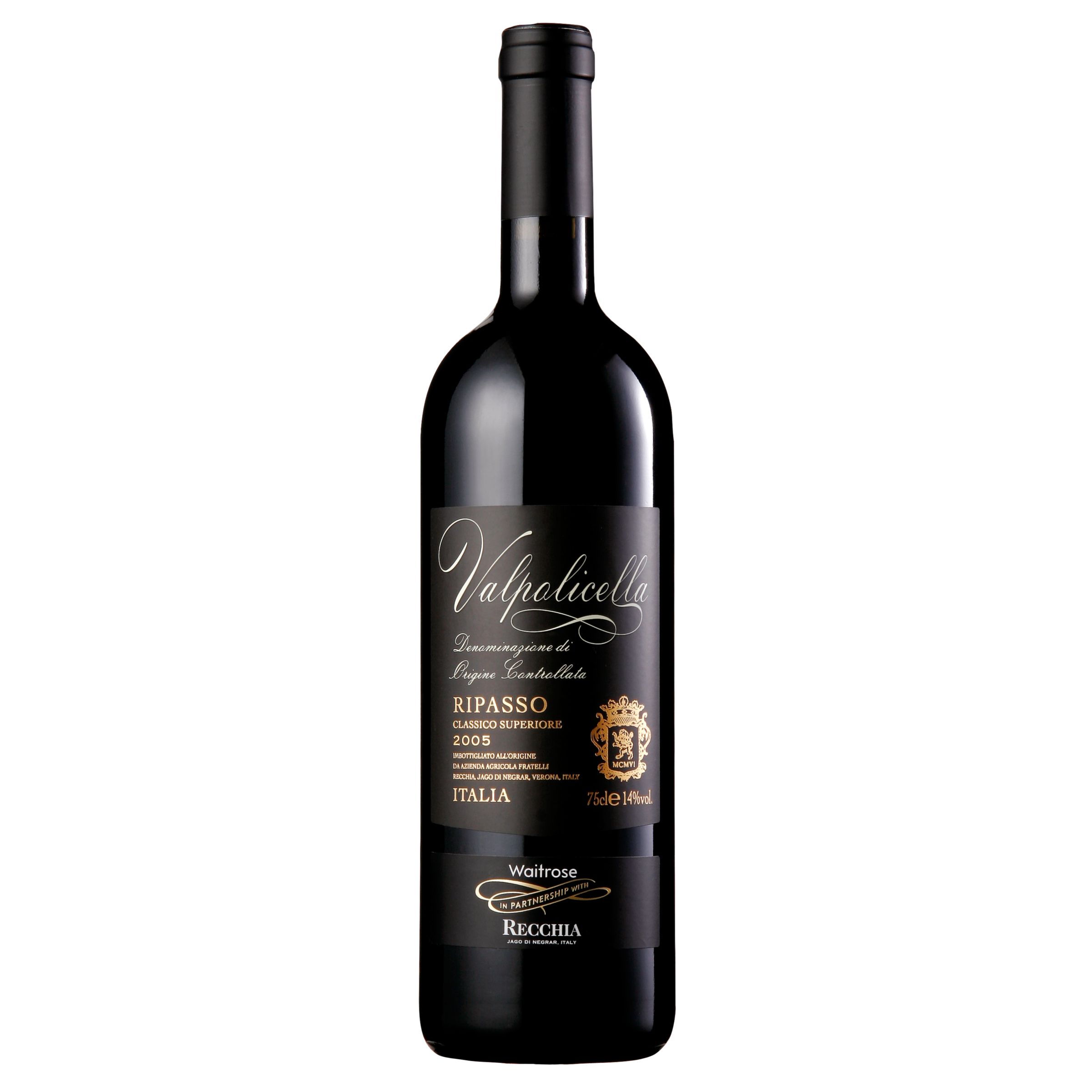 Waitrose Ripasso di Valpolicella Classico Superiore, Fretelli Recchia 2005 Veneto, Italy