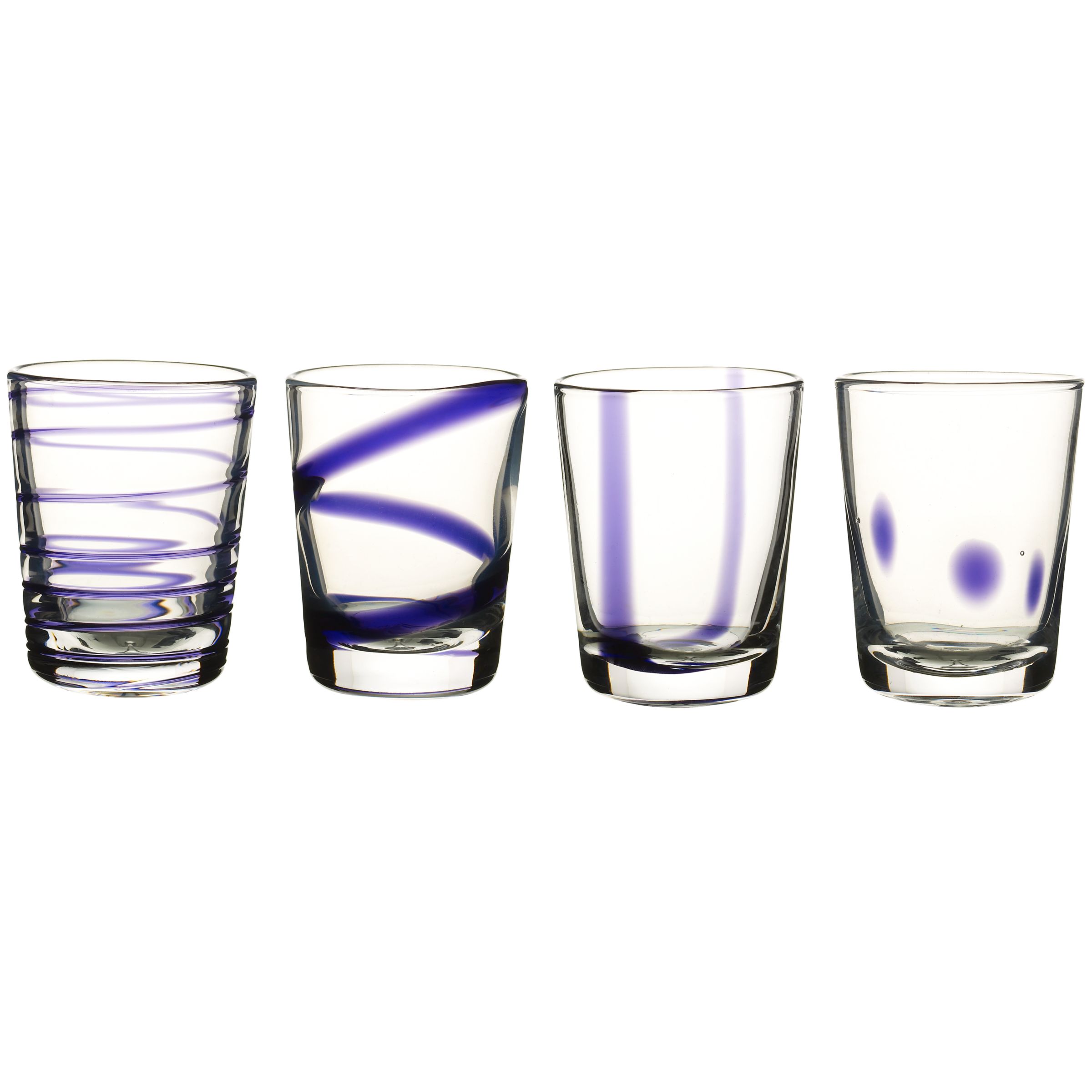 LSA Jazz Purple Tumblers, Box of 4 furniture