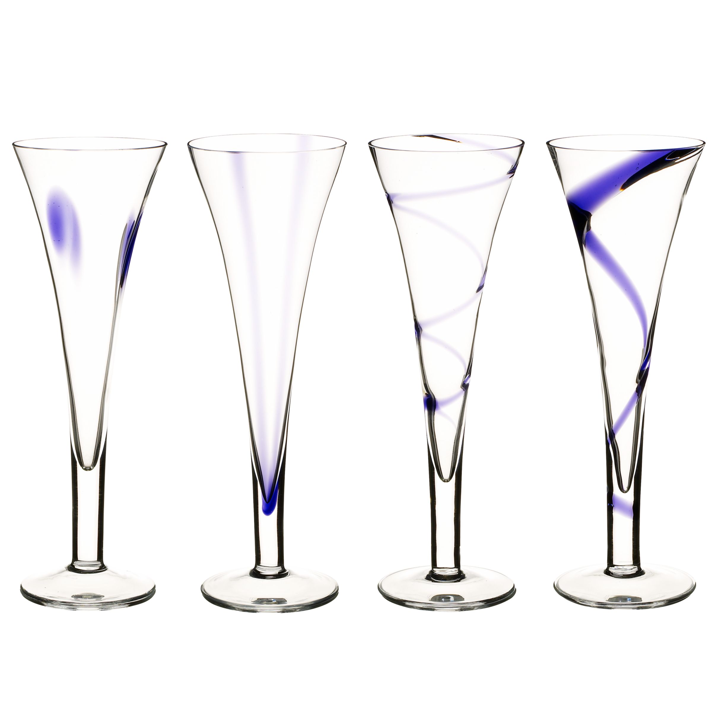 LSA Jazz Purple Flutes, Box of 4 furniture