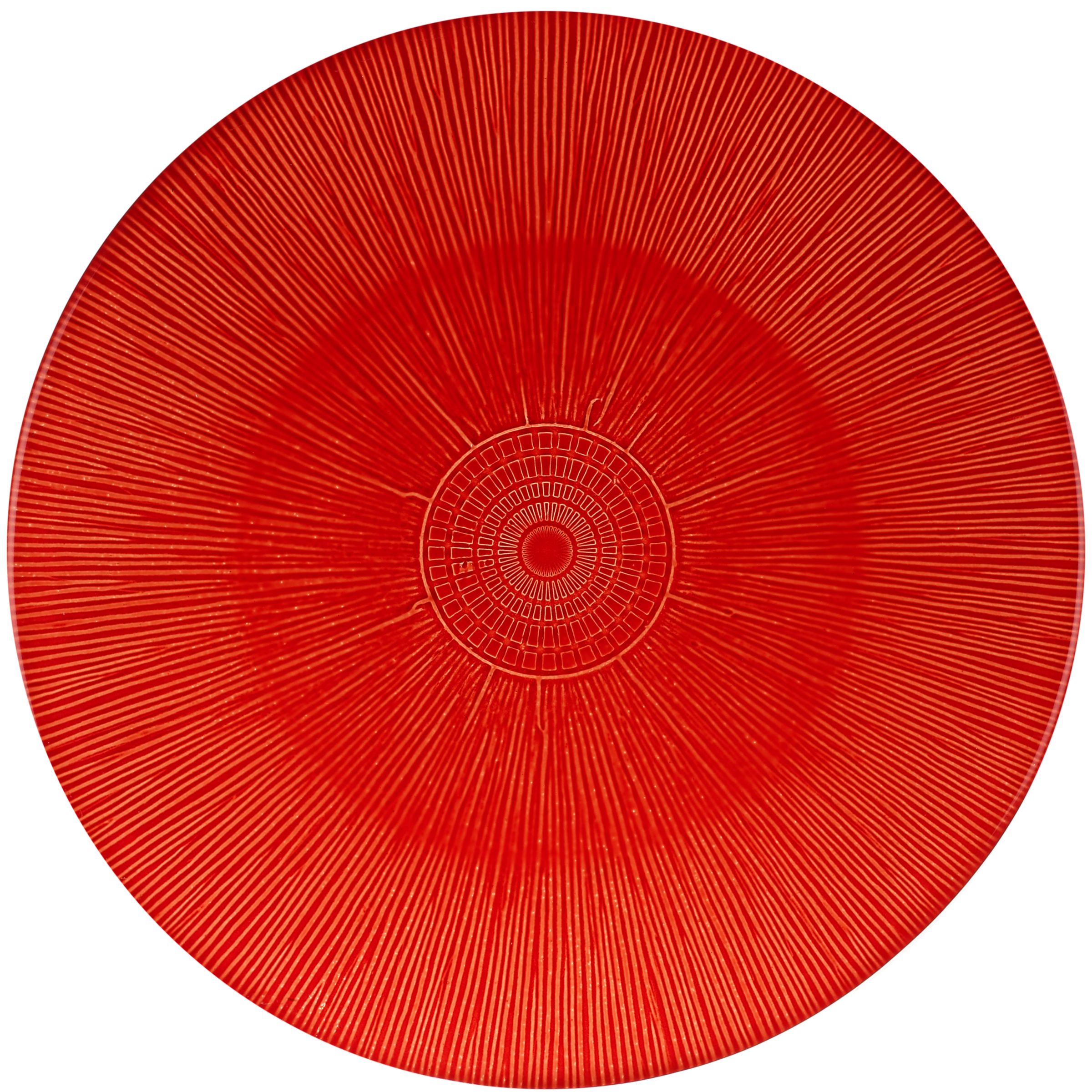 John Lewis Rustic Collection Red Aster Plate 20cm