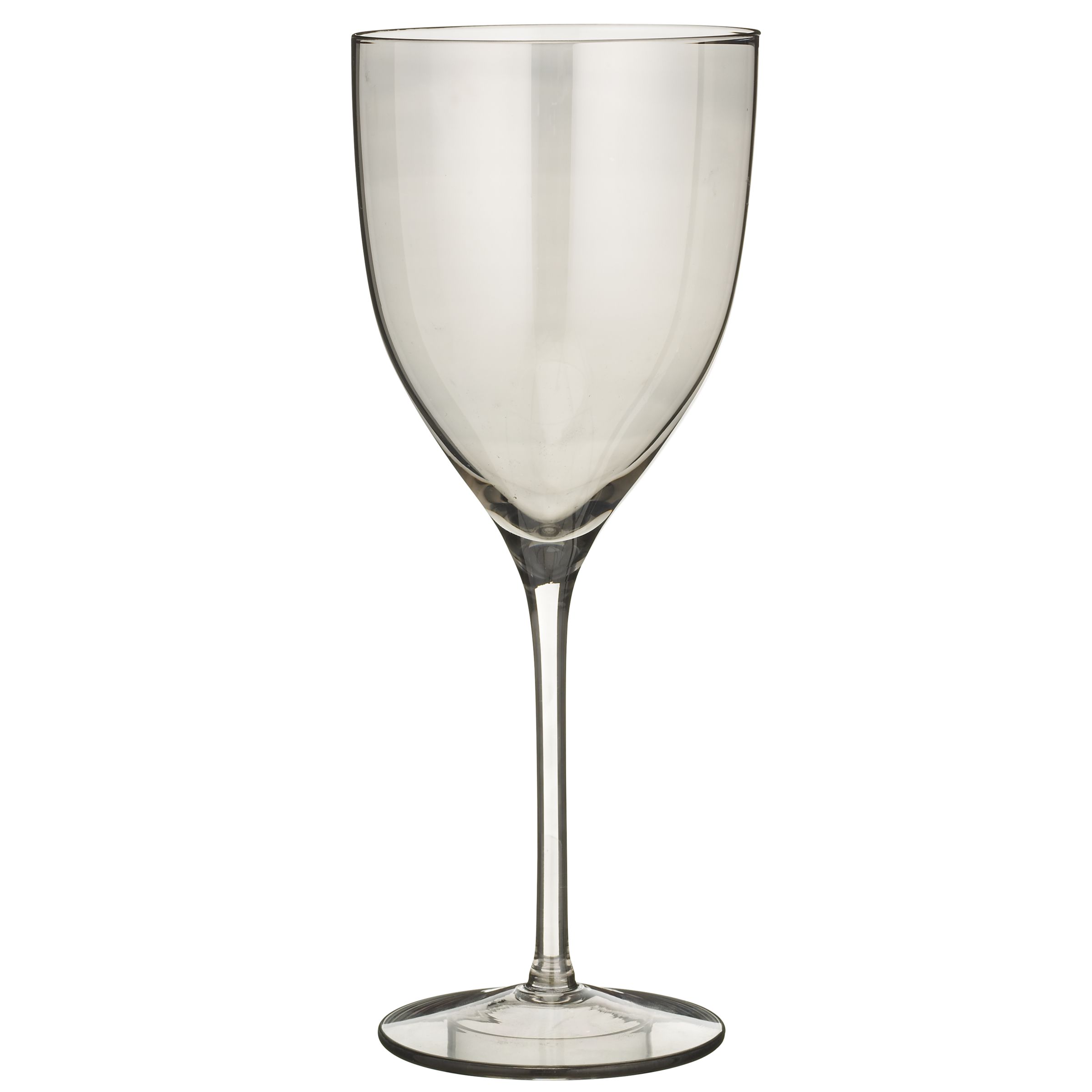 John Lewis Metallic Lustre Wine Glass, Grey, 40cl
