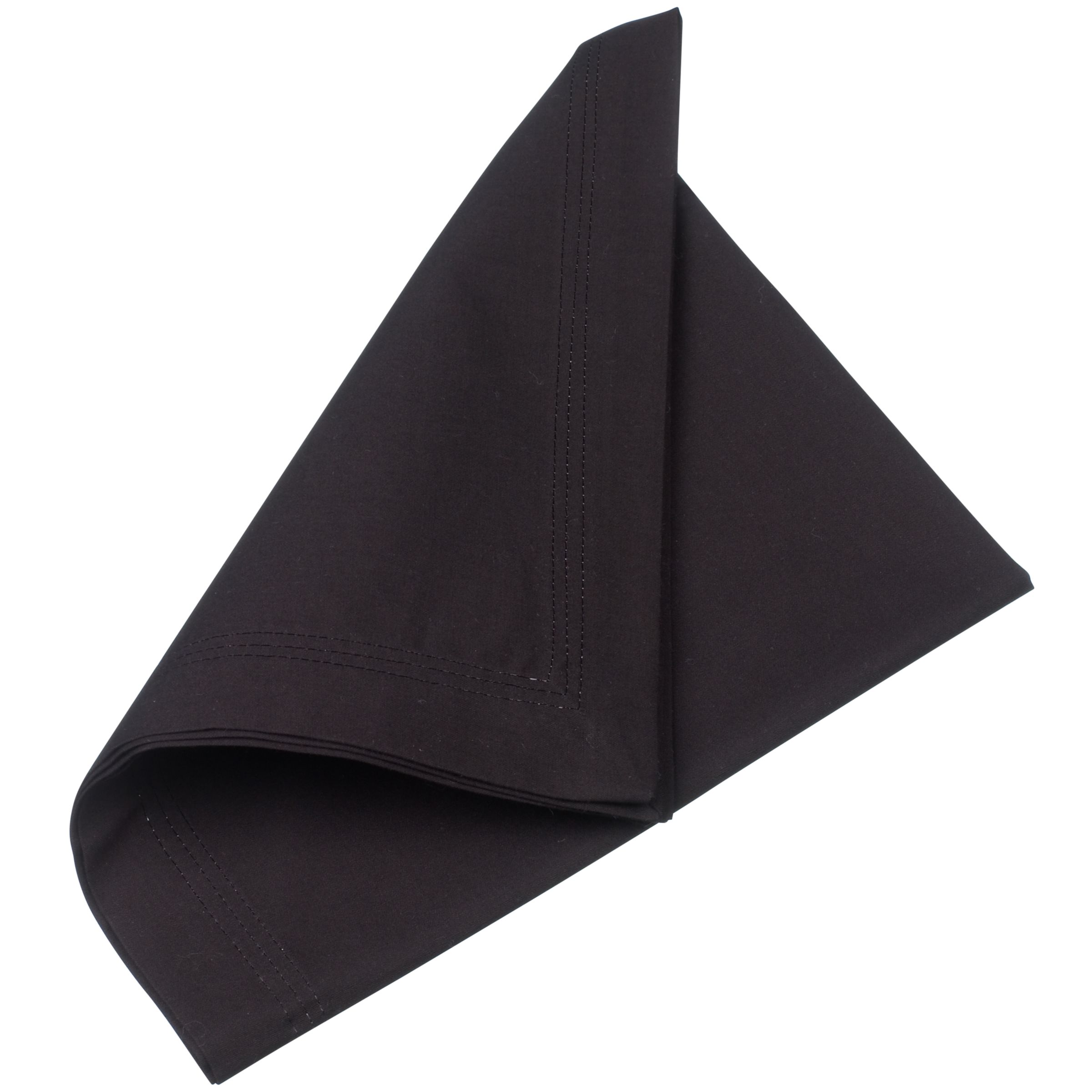 John Lewis Chunky Rib Napkin Black