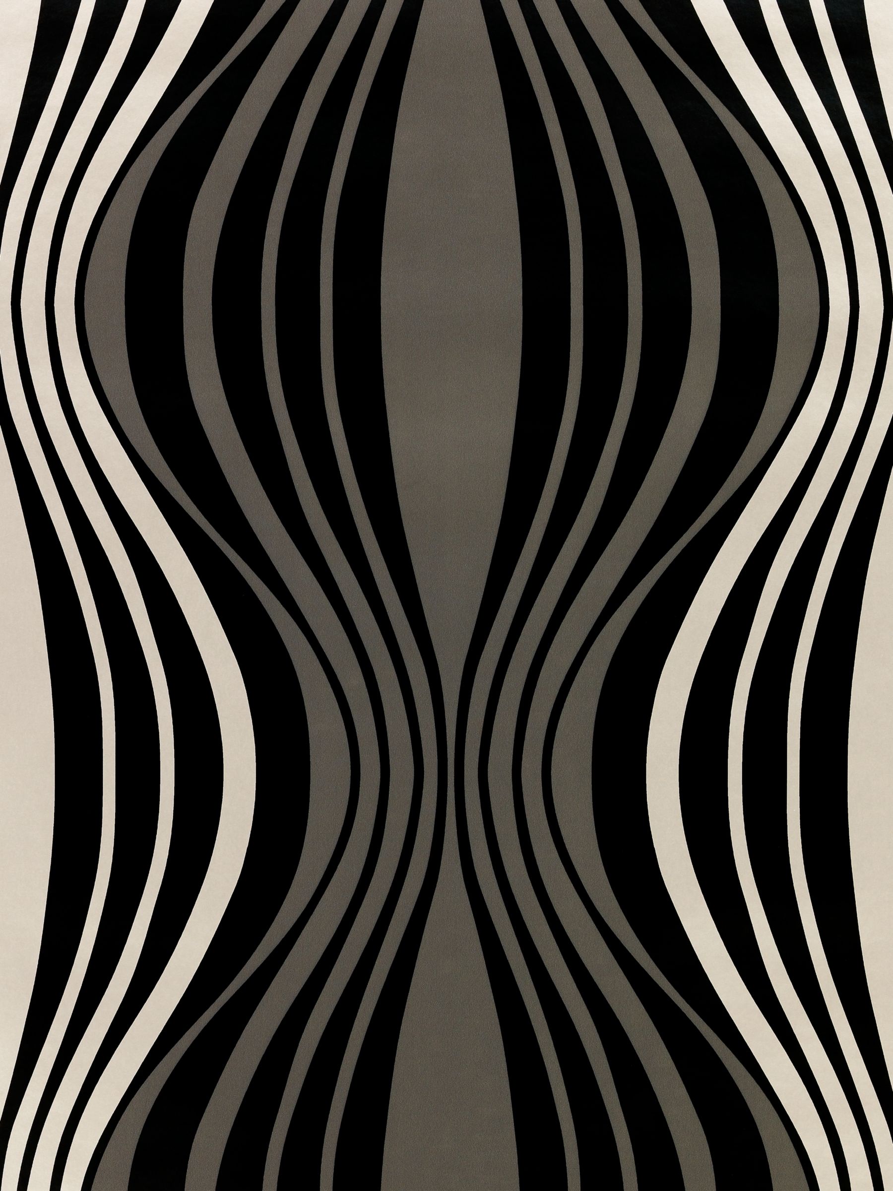 Harlequin Wallpaper, Illusion 60570, Black / Vanilla furniture