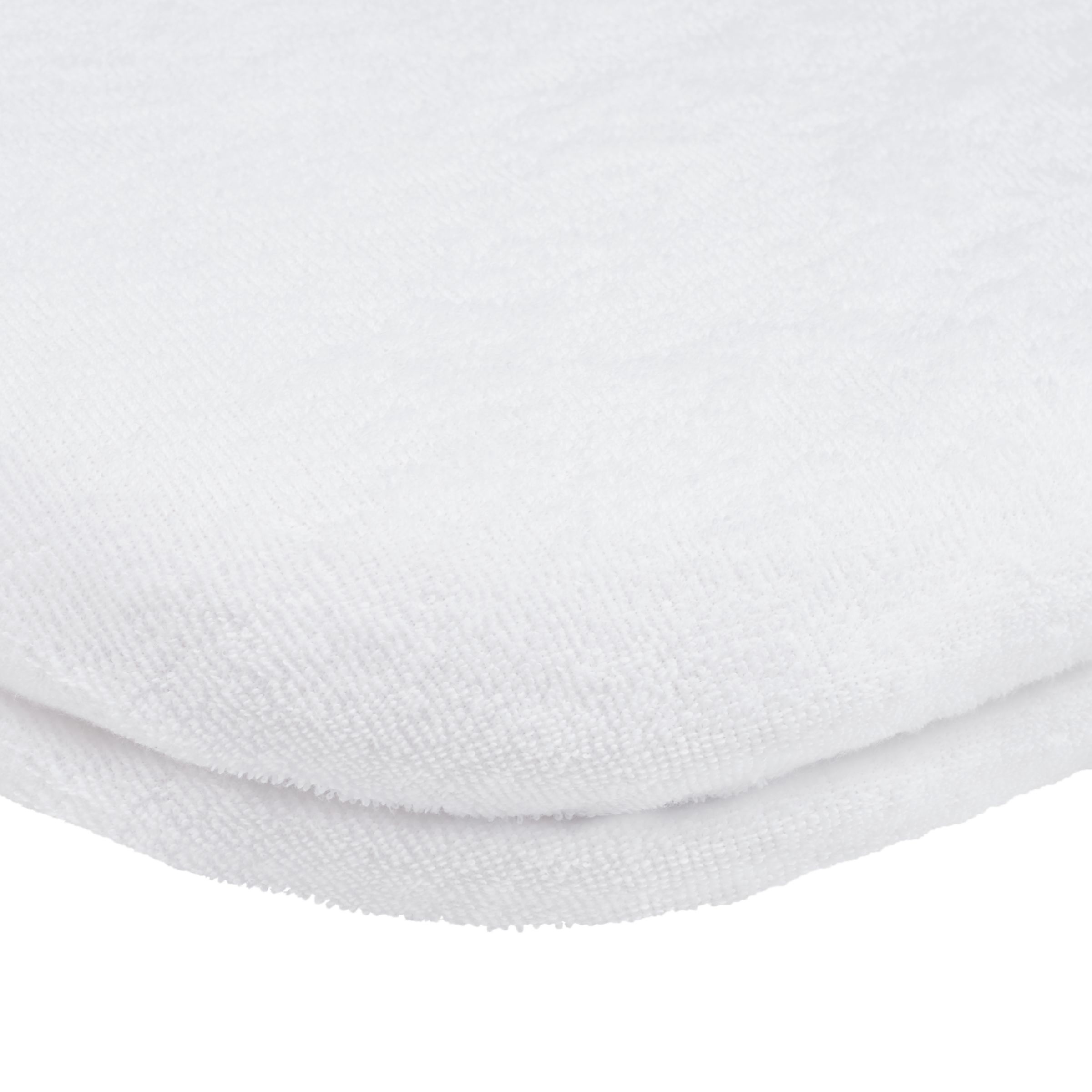 John Lewis Baby Fitted Moses Basket Mattress Protector, Twin Pack