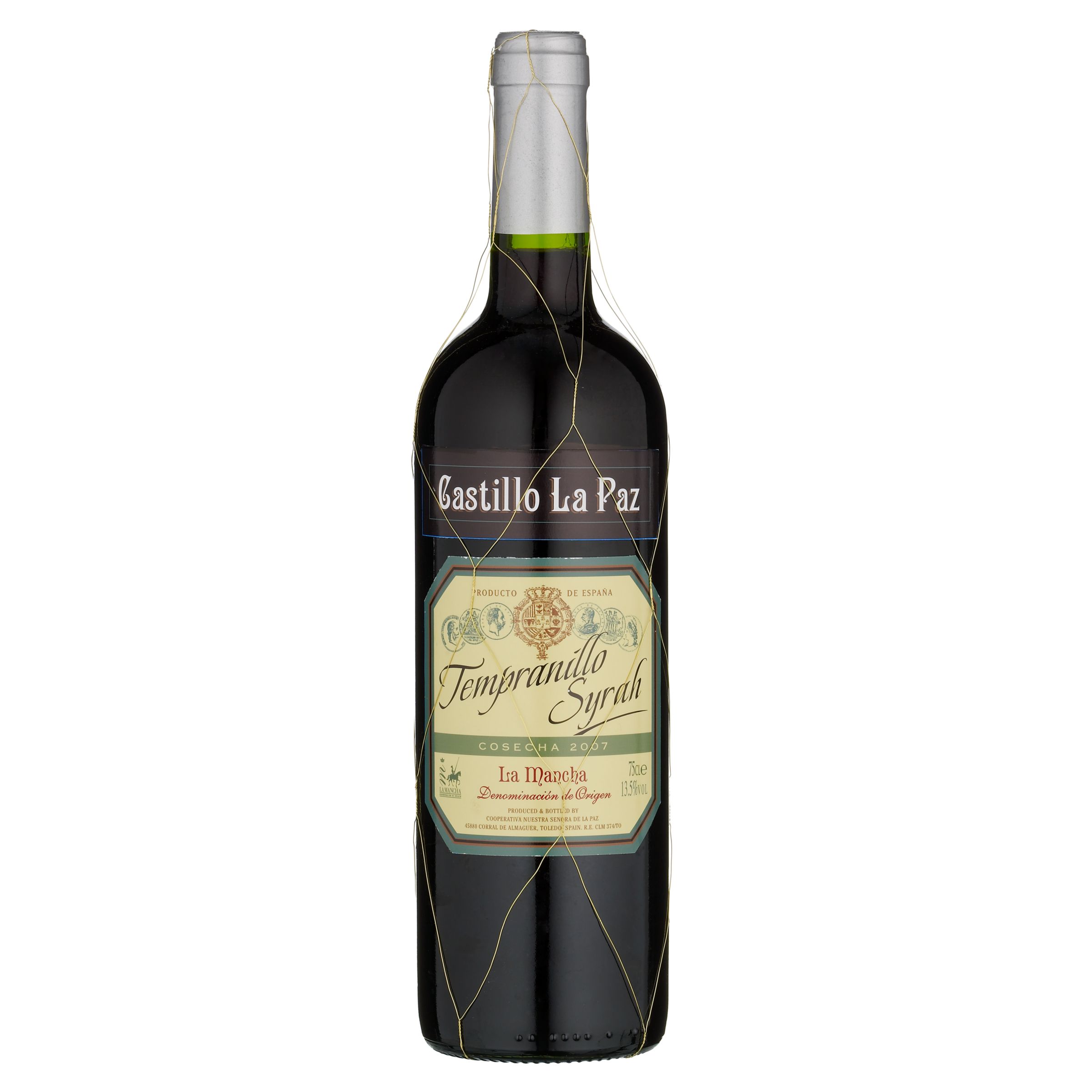 La Paz Tempranillo / Syrah 2007 La Mancha, Spain 