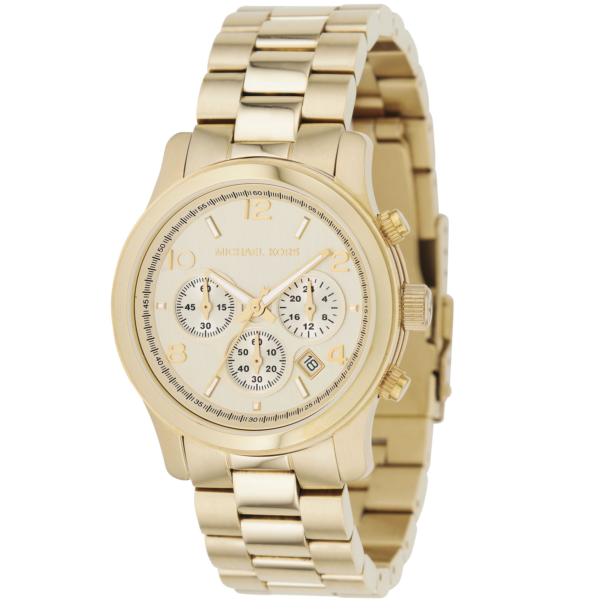 Michael Kors MK5055 Ladies Bracelet Watch, Gold at John Lewis