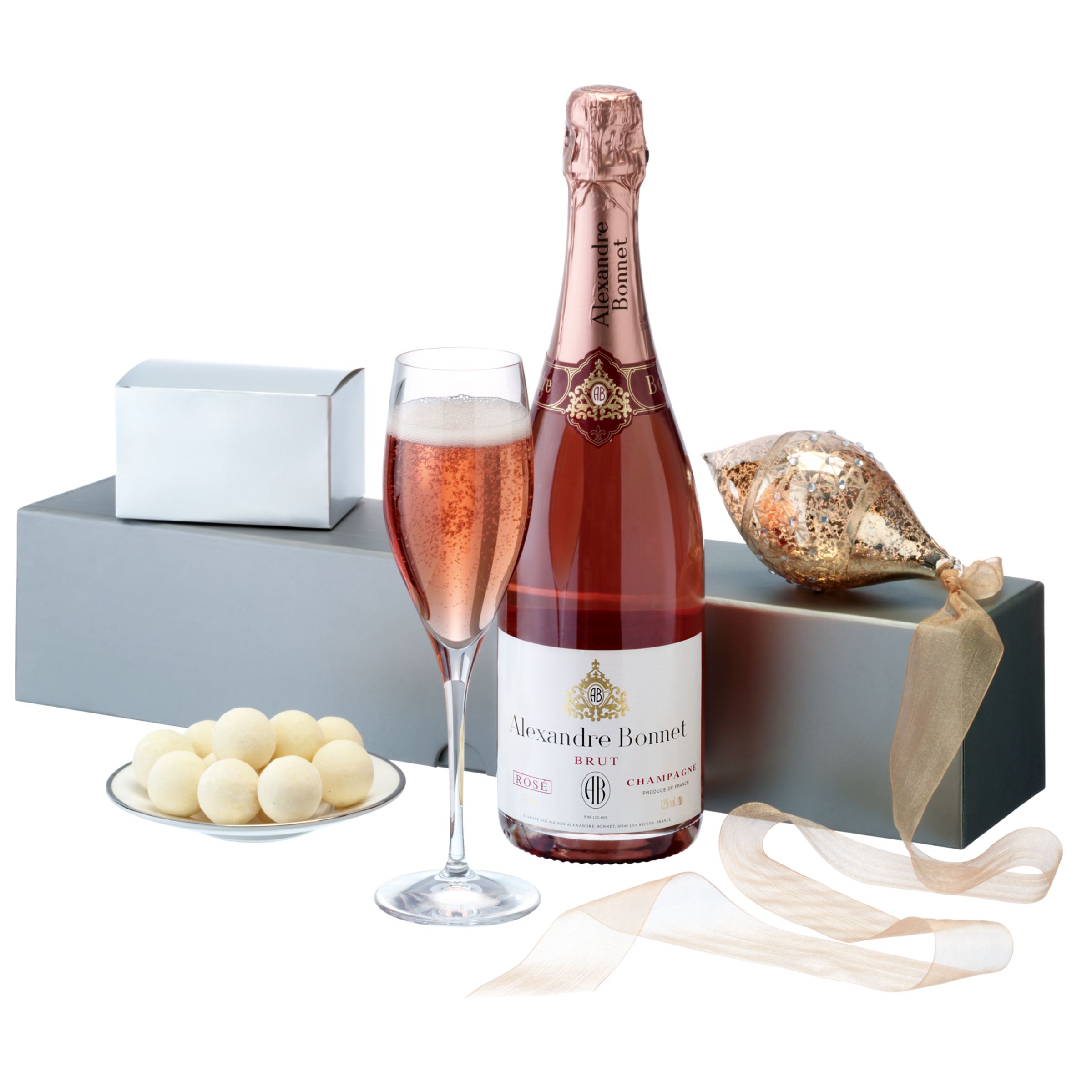 Rosé Champagne  White Chocolate Truffles